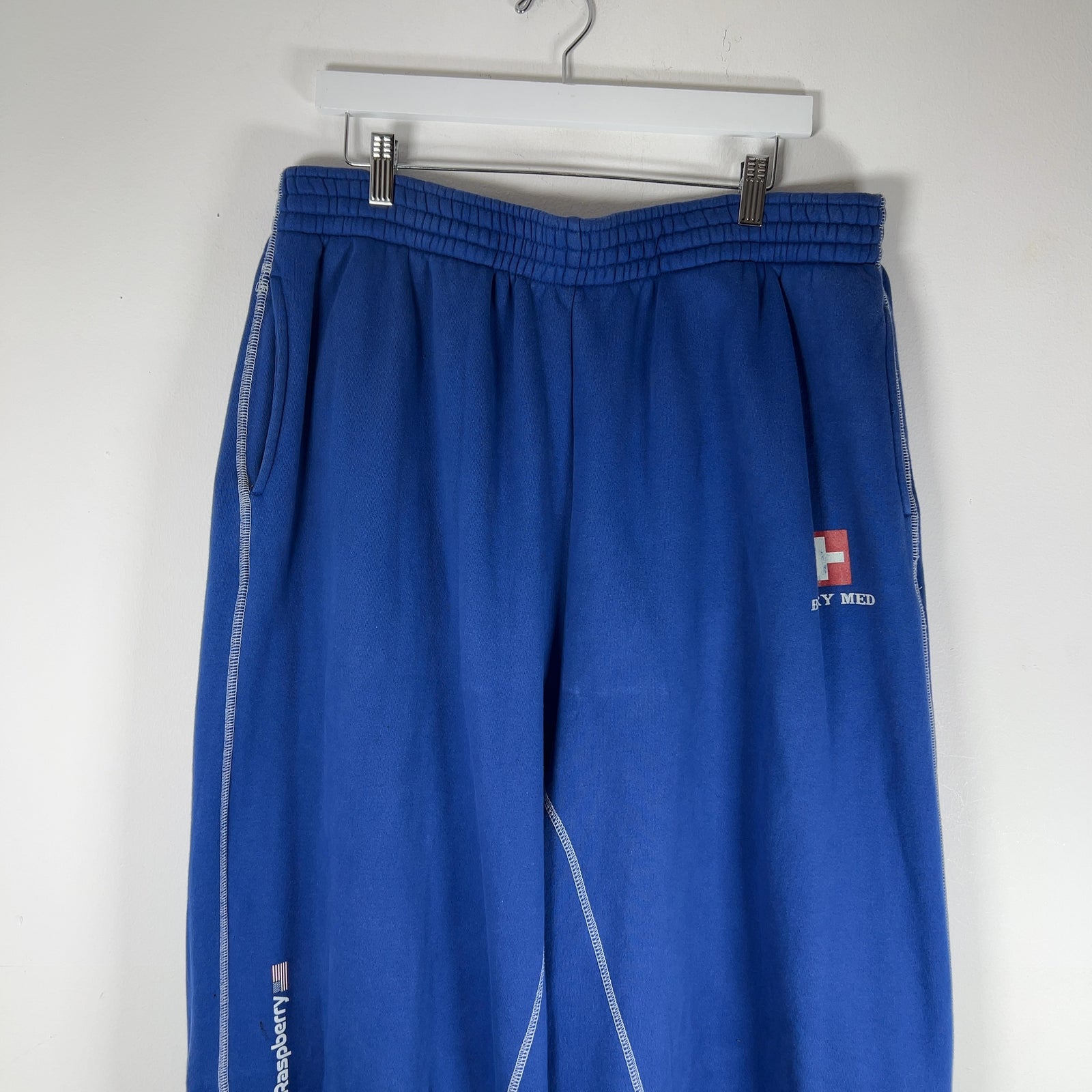 GV Gallery Raspberry Hills Blue Contrast Stitch Sweatpants