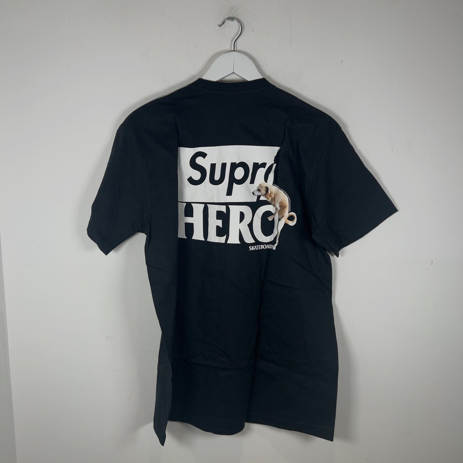 Supreme x Anithero Spell Out Logo Dog Graphic T-Shirt