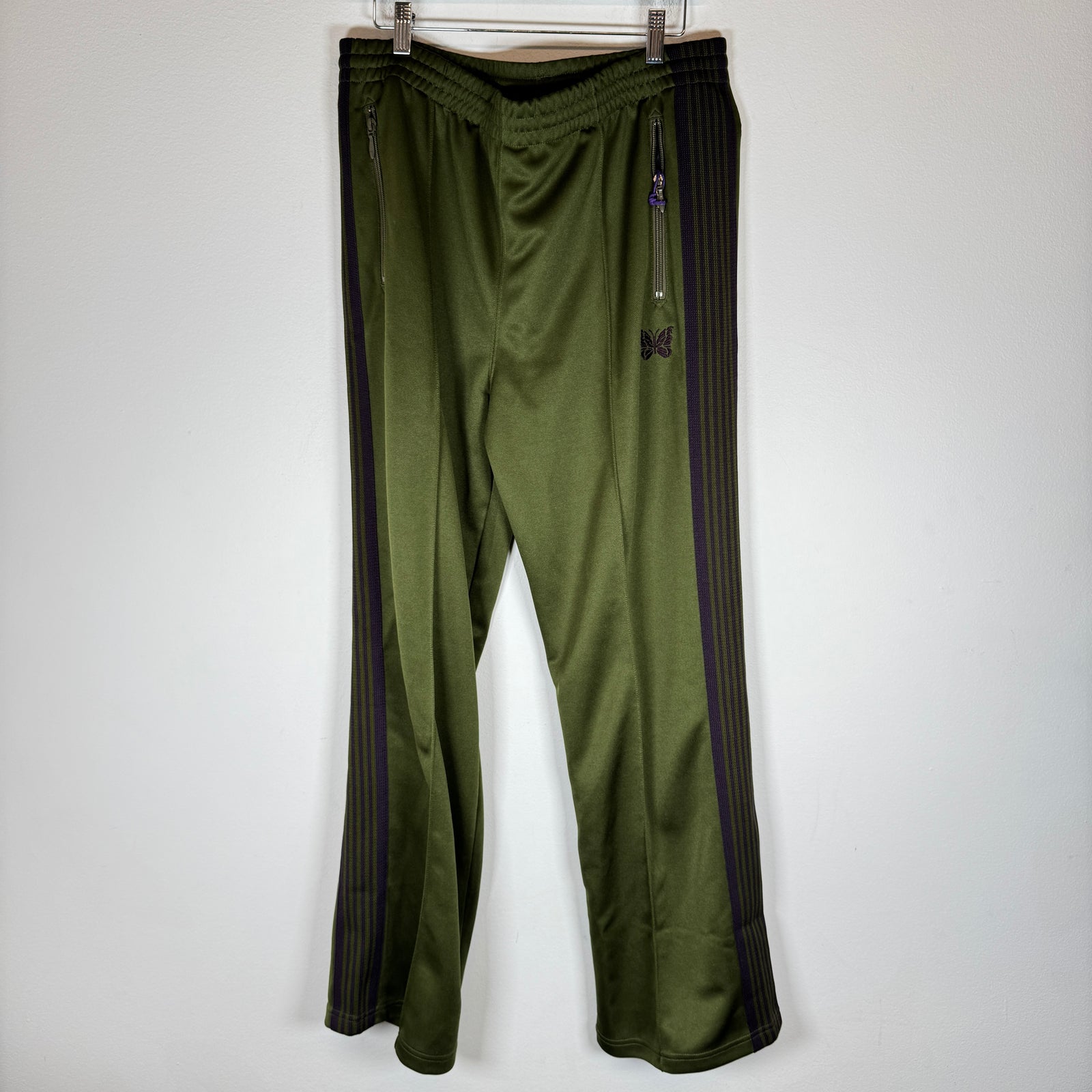Needles Olive/Purple Track Pants Size L