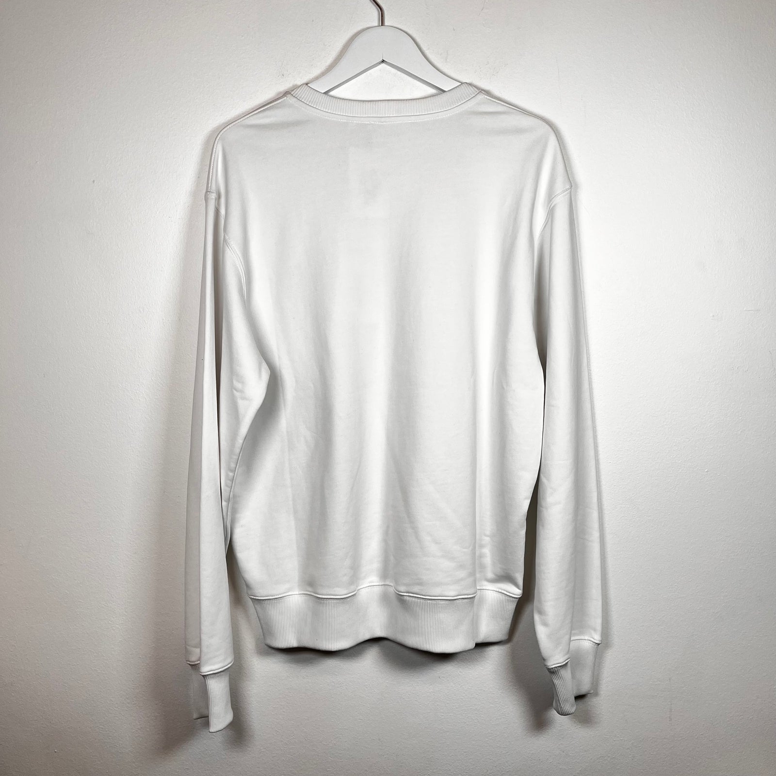 Helmut Lang White Logo Sweater Size M