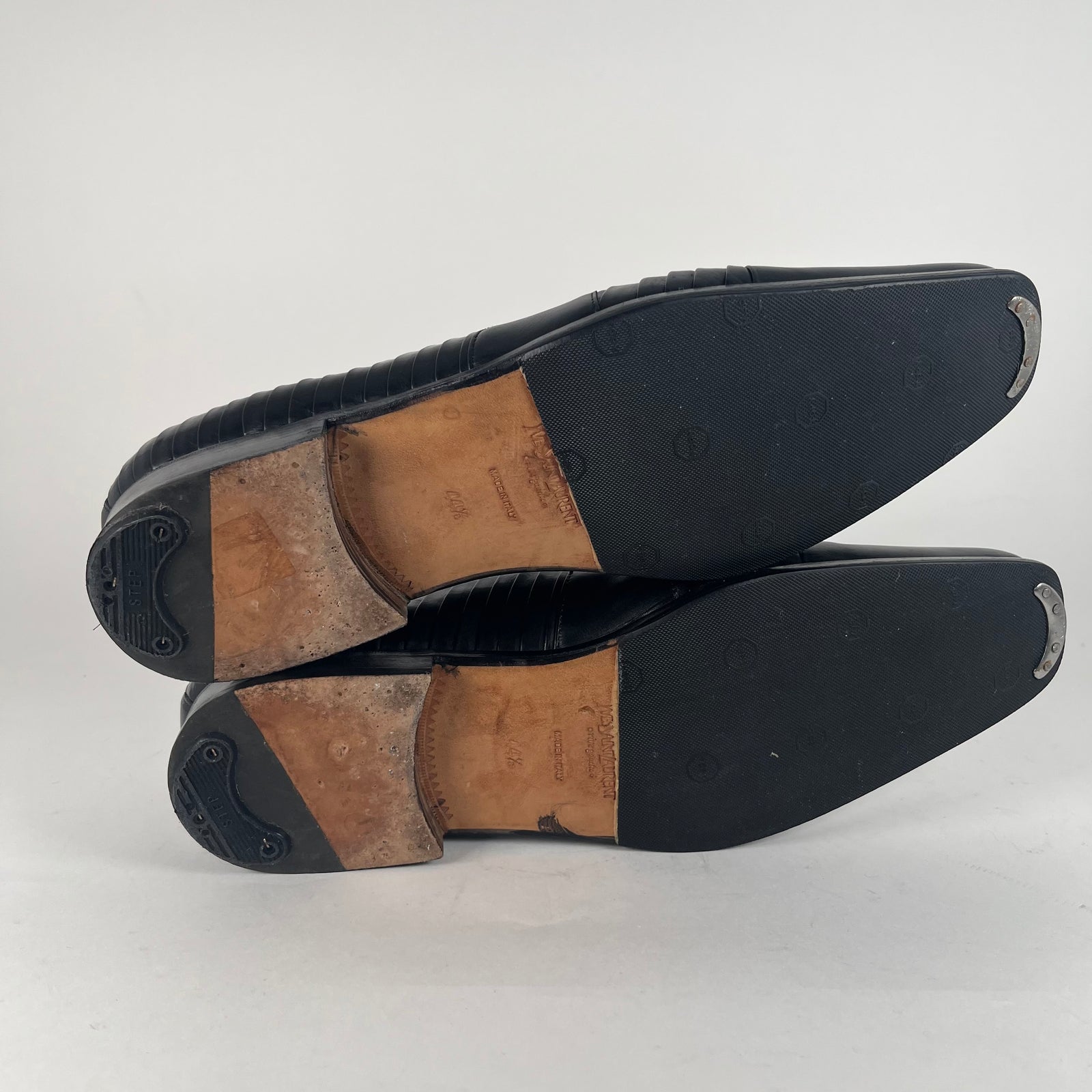 Saint Laurent Black Banded Dress Shoe Size 11.5