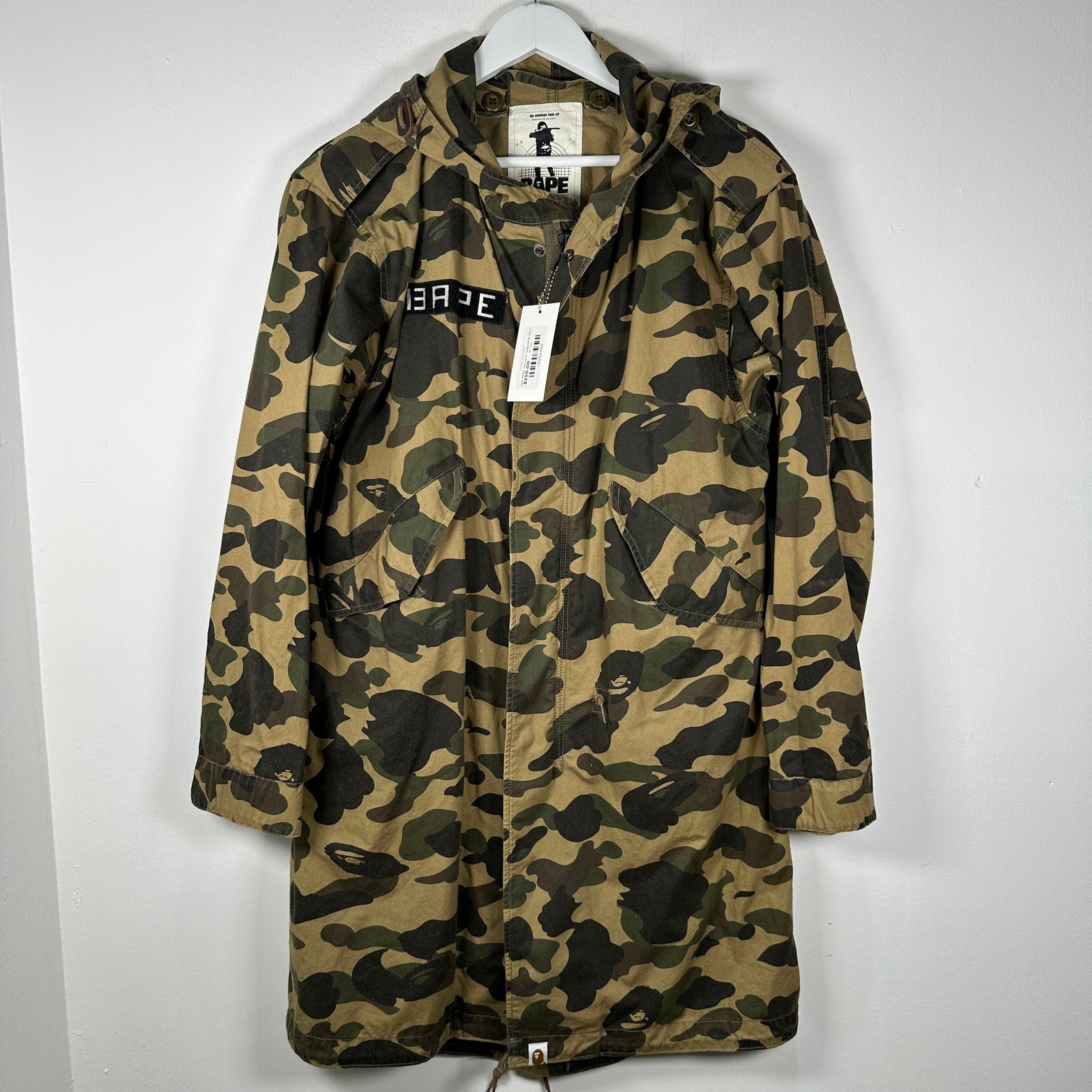 Bape Military Mod M-51 Long Jacket Size S