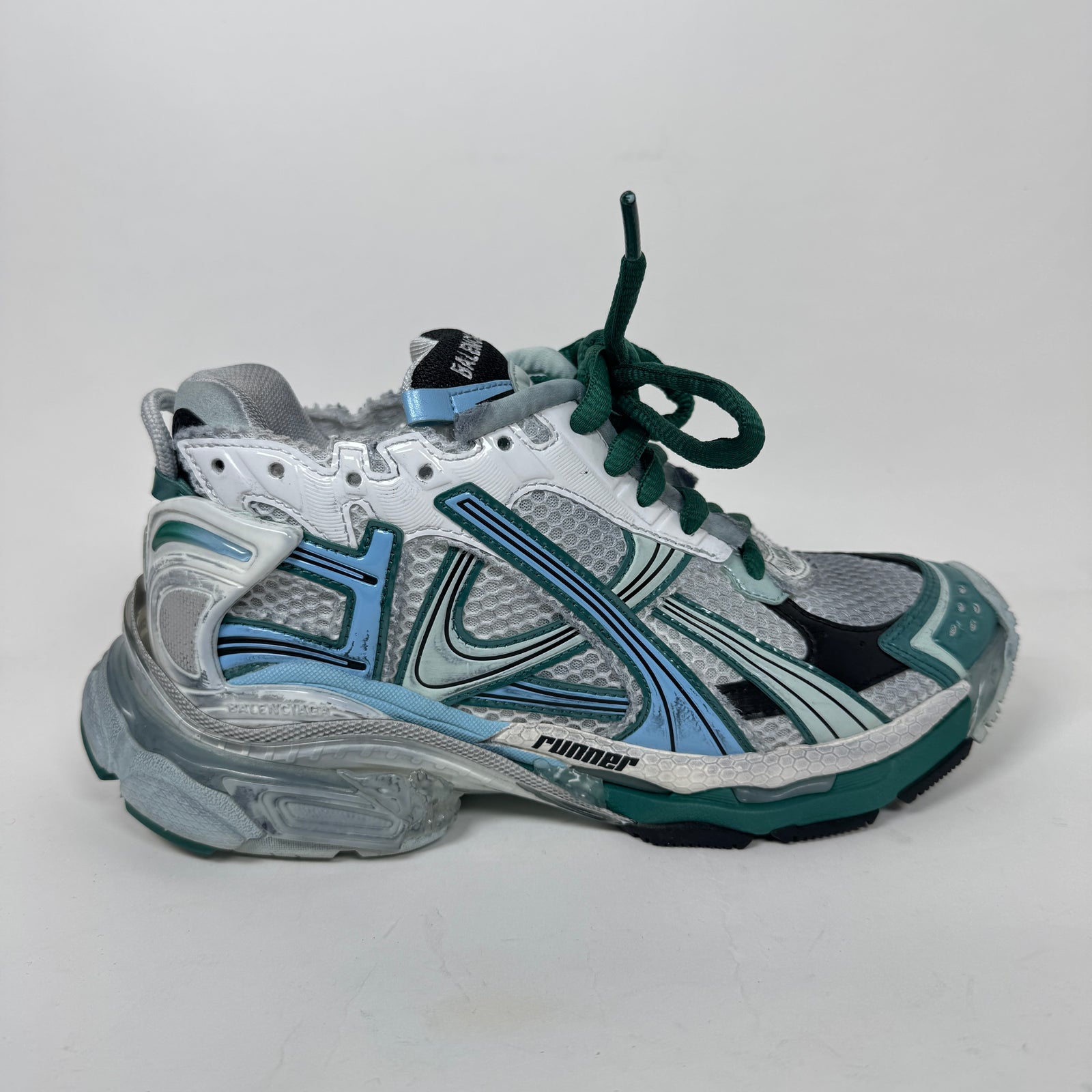 Balenciaga Green/Blue Runners Size 38
