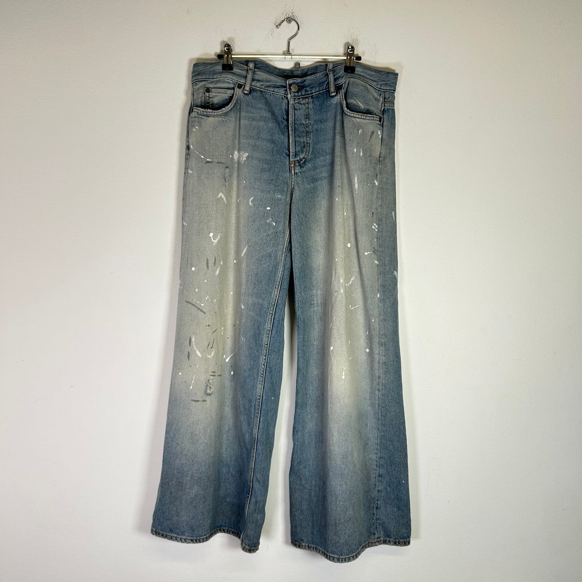 Acne Studios 2004 Trafalgar Paint Splatter Baggy Denim Jeans