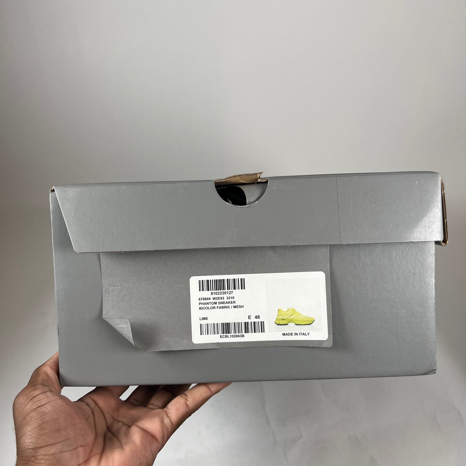 Balenciaga Neon Yellow Phantom Sneaker Size 46