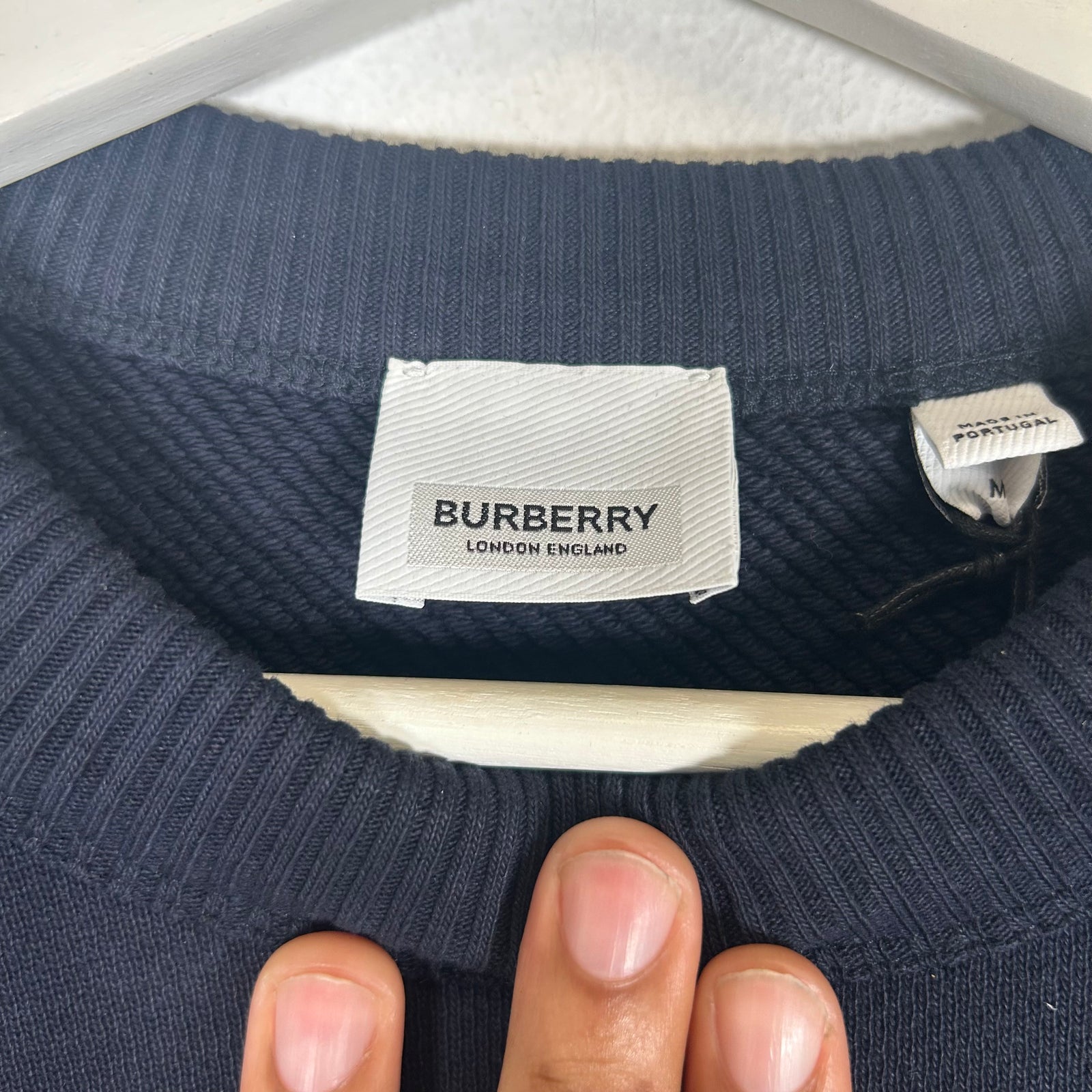 Burberry Navy Equestrian Knight Sweatshirt Size M