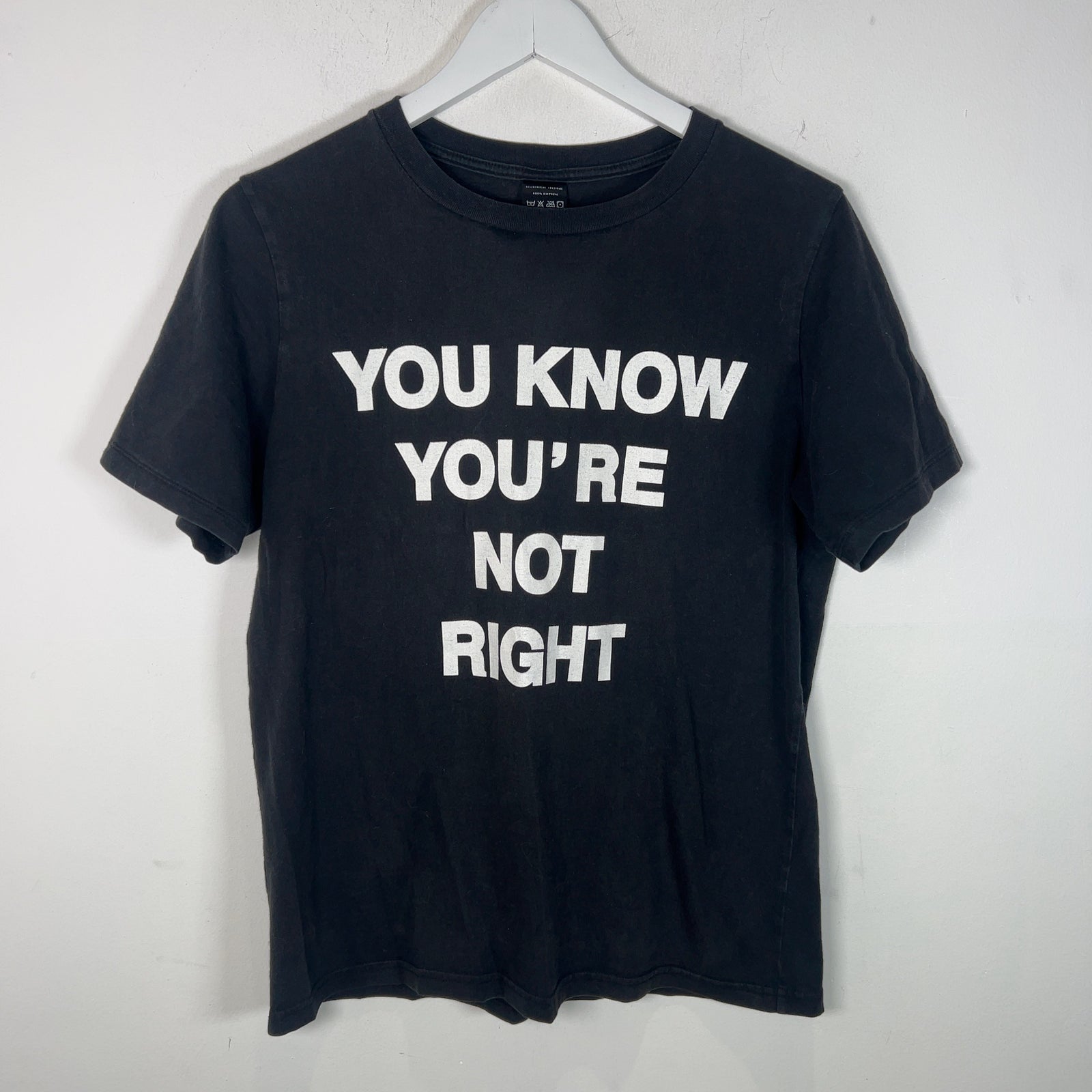 Number (N)ine 'You Know You're Not Right' Graphic T-Shirt