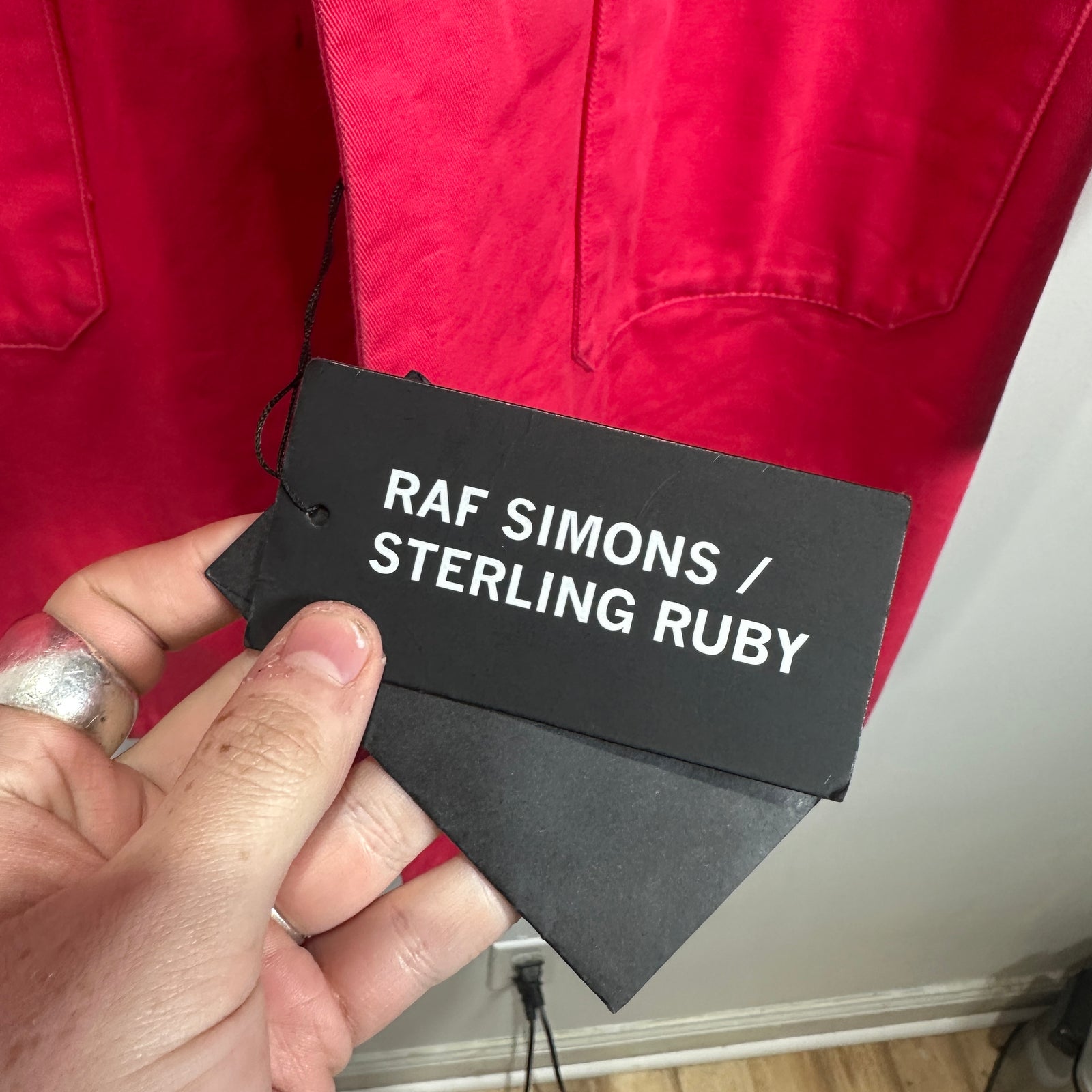 Raf Simons x Sterling Ruby Red Garden Parka Size 46