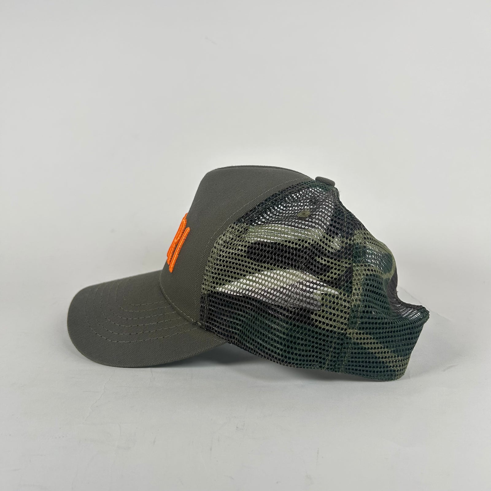 Amiri Military Stencil Green Trucker Hat
