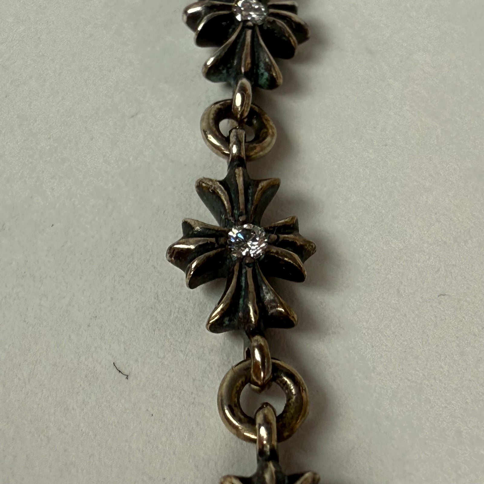 Chrome Hearts Tiny E .925 Diamond Earring