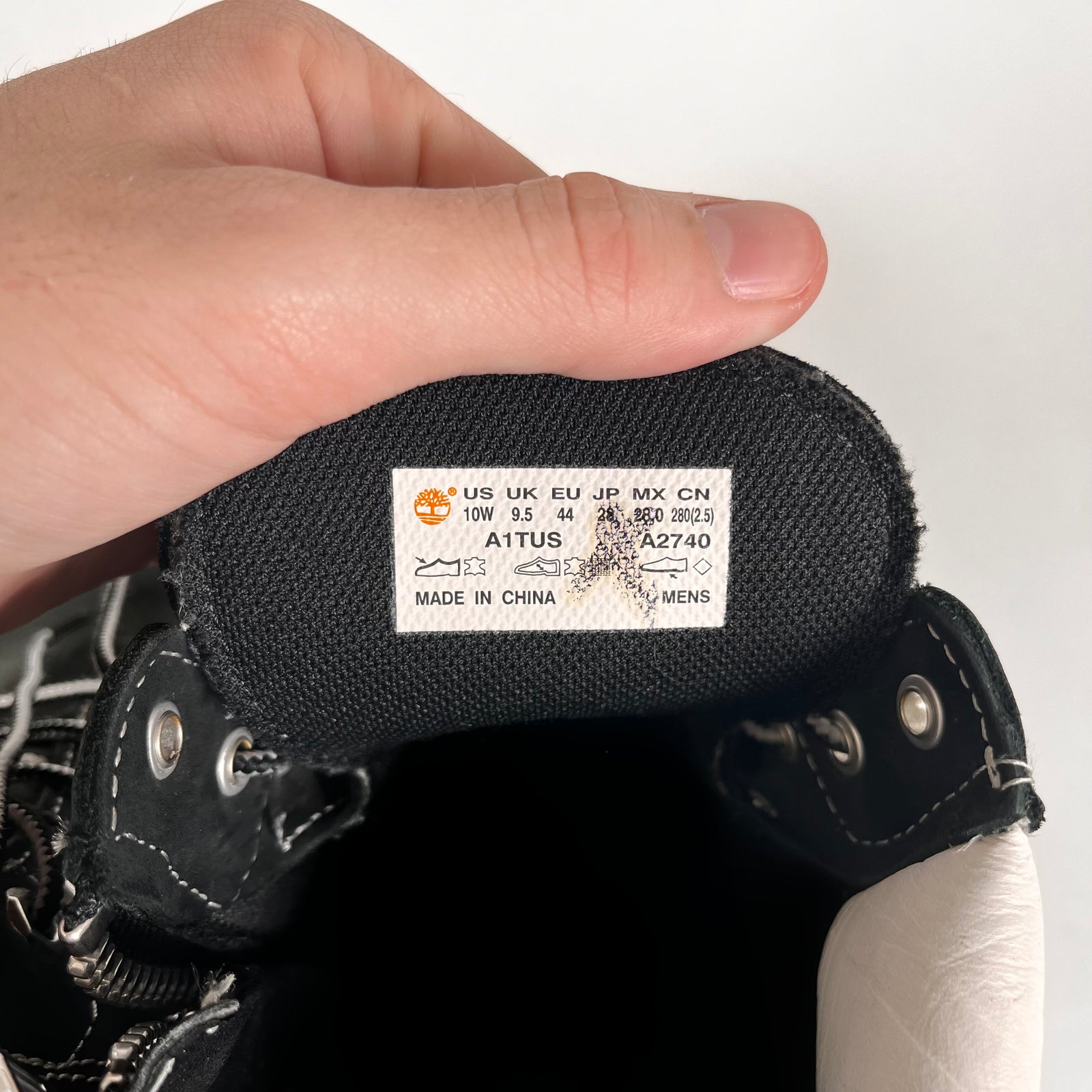 Mastermind Black Timberland Size 10