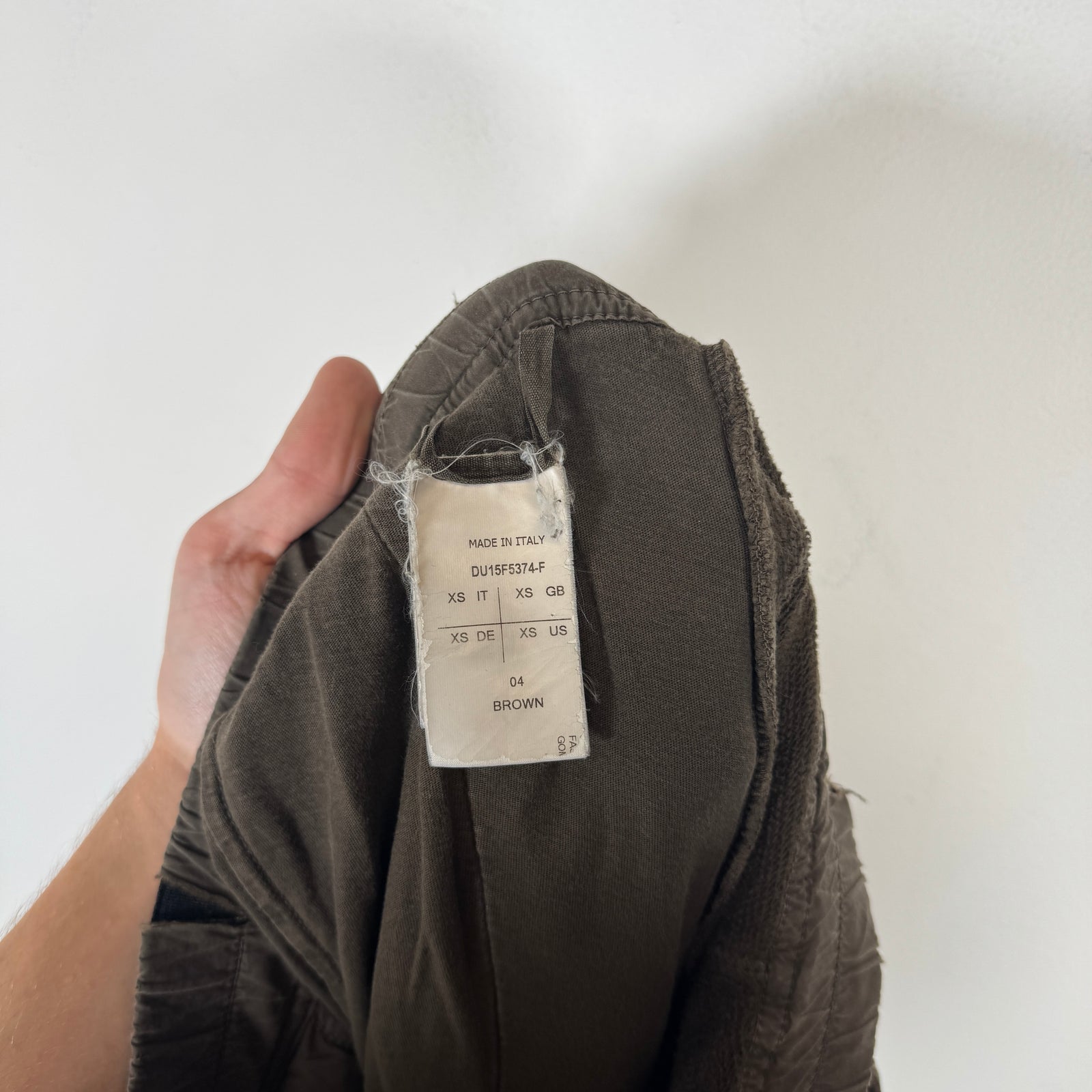 Rick Owens Brown Drop Crotch Sweatpants Size M