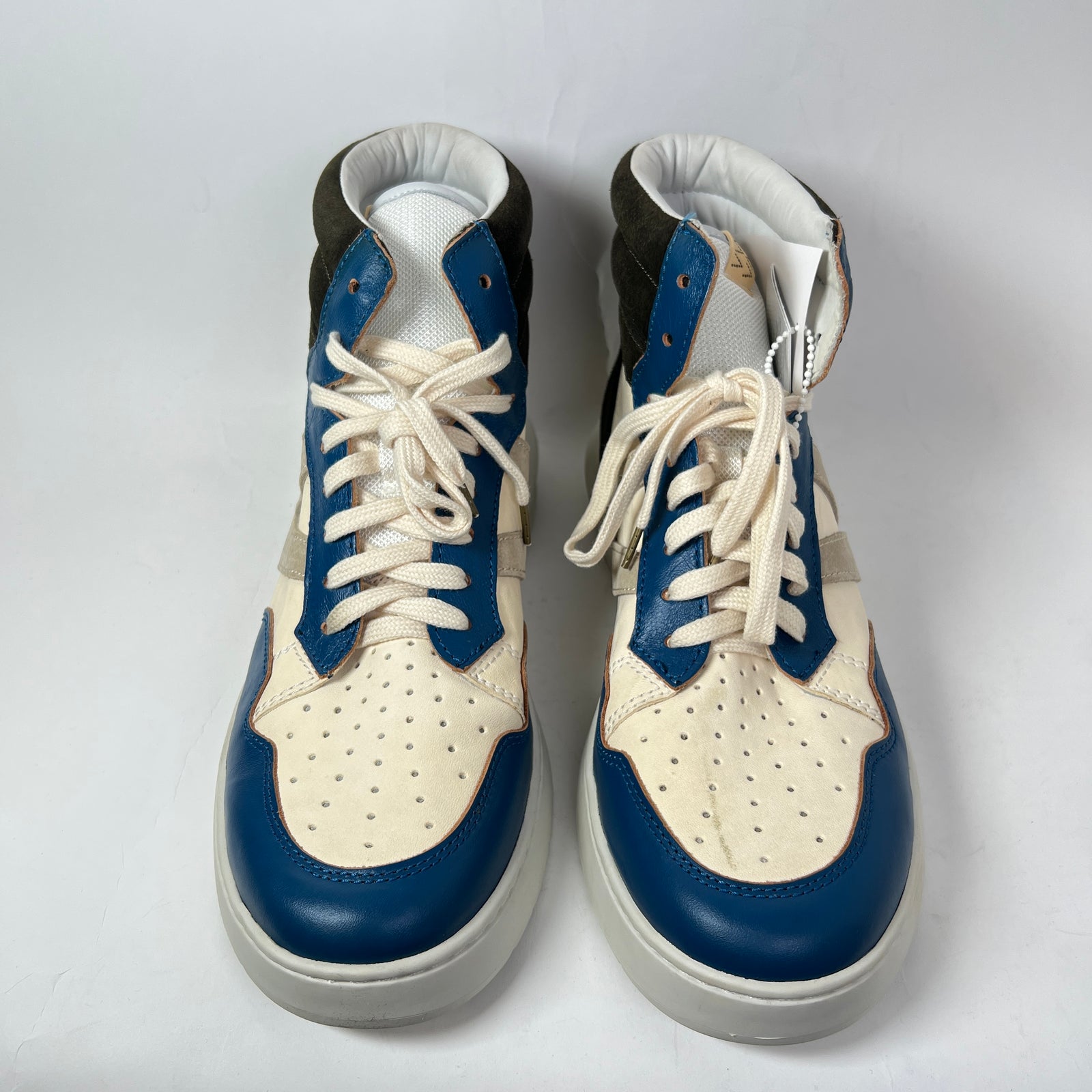 Visvim Blue/Brown Chamberlain Hi-Top Sneaker Size 12