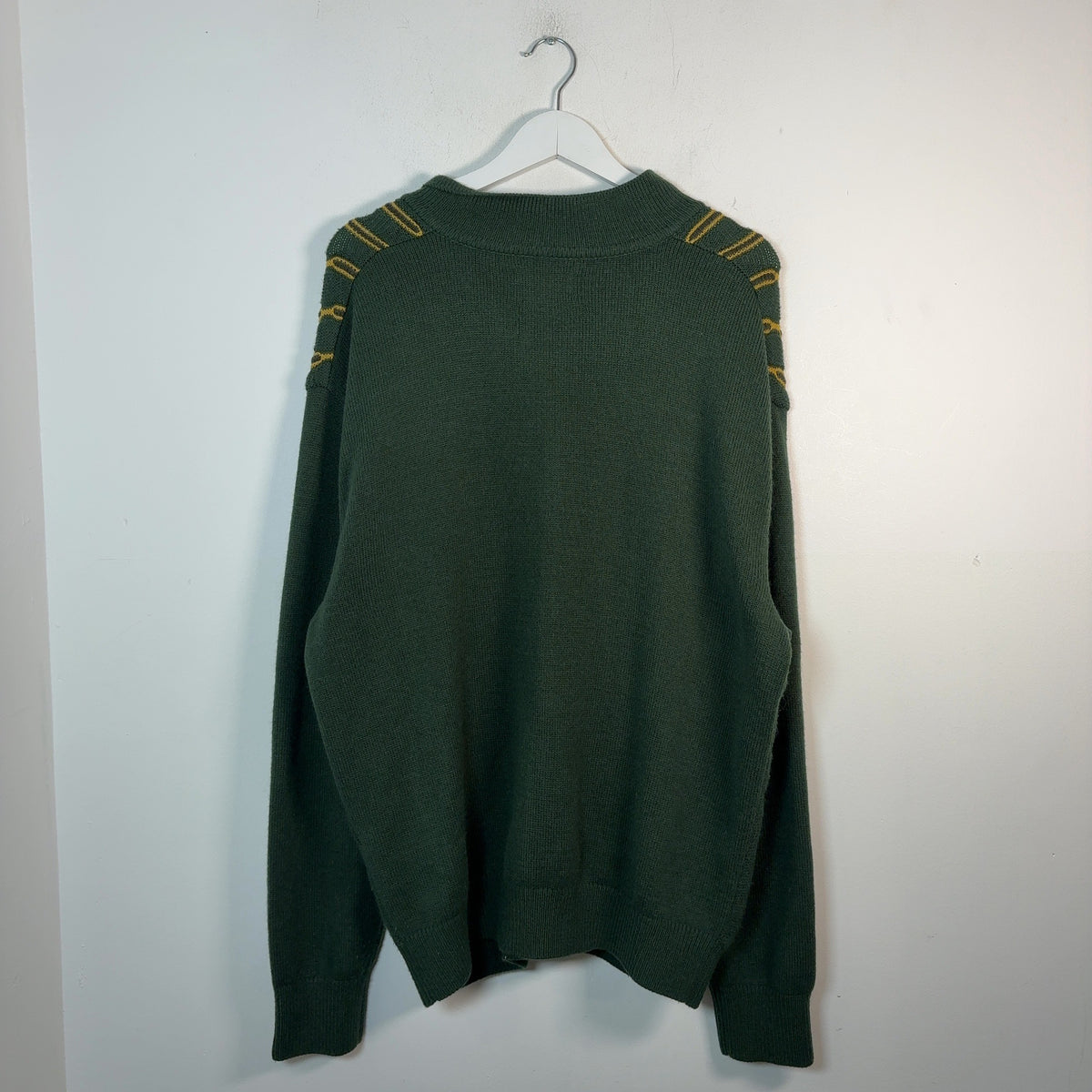Thisneverthat Green Striped Knit Zip Cardigan