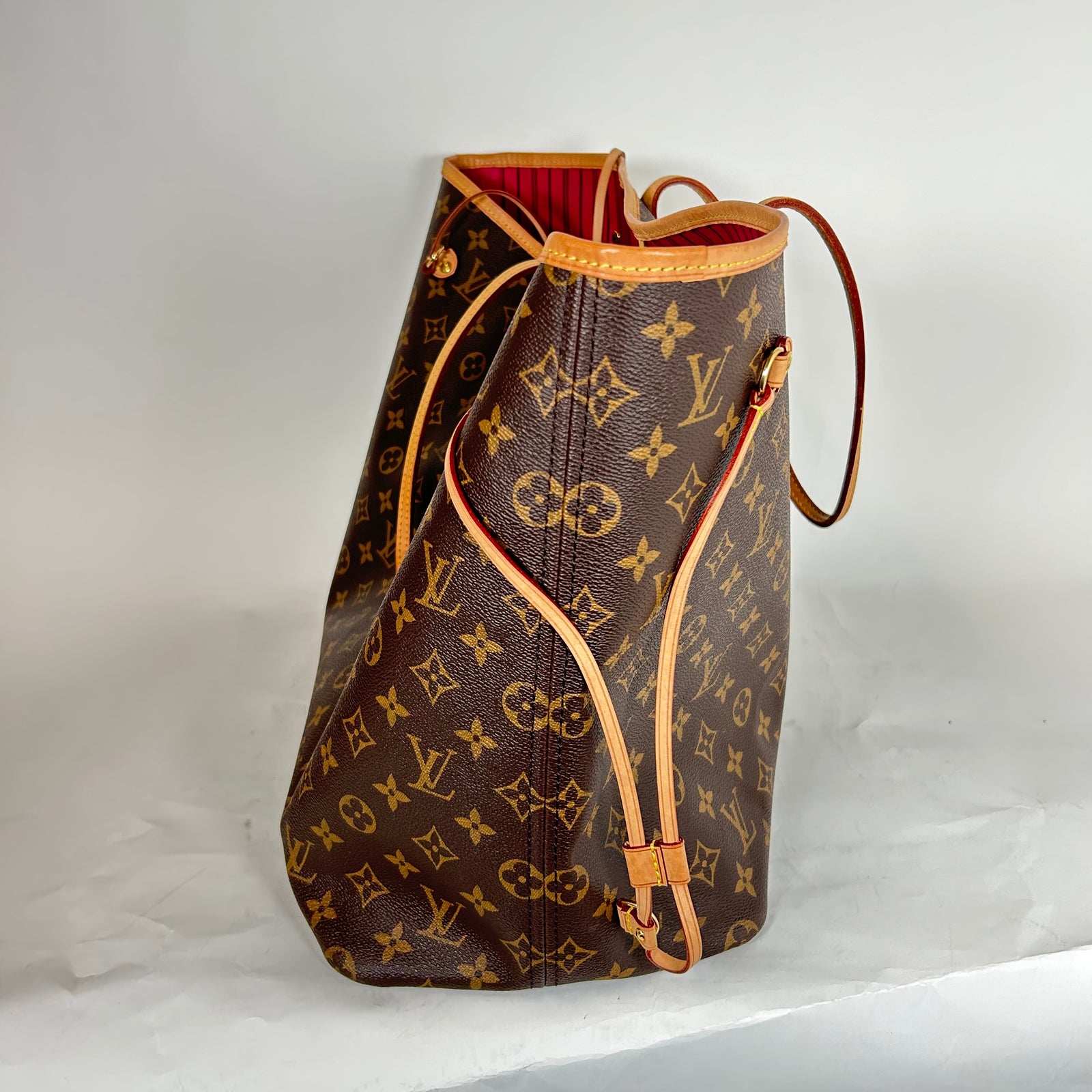 Louis Vuitton Monogram Neverfull GM Pivoine Tote Bag