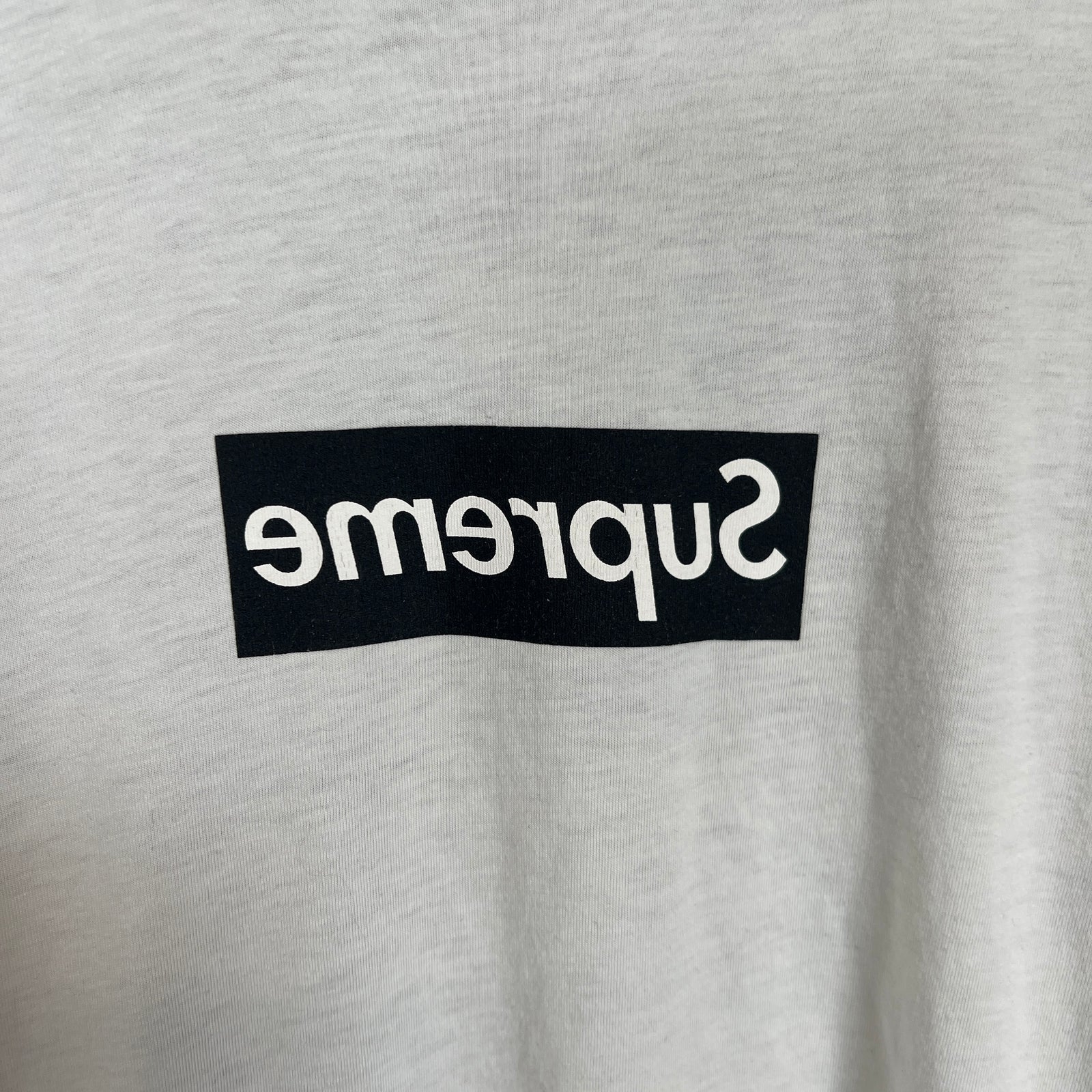Supreme Comme Des Garcons Black Box Logo T-shirt Size M