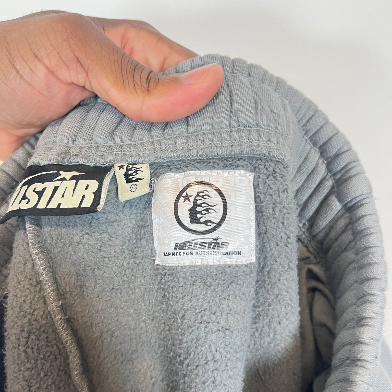 Hellstar Grey/Neon Sport Logo Sweatpants Size XS