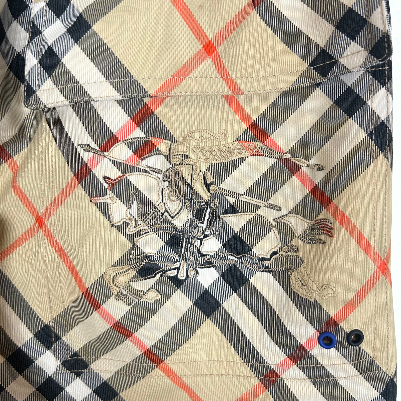 Burberry SS25 Check Twill Track Pants Size L