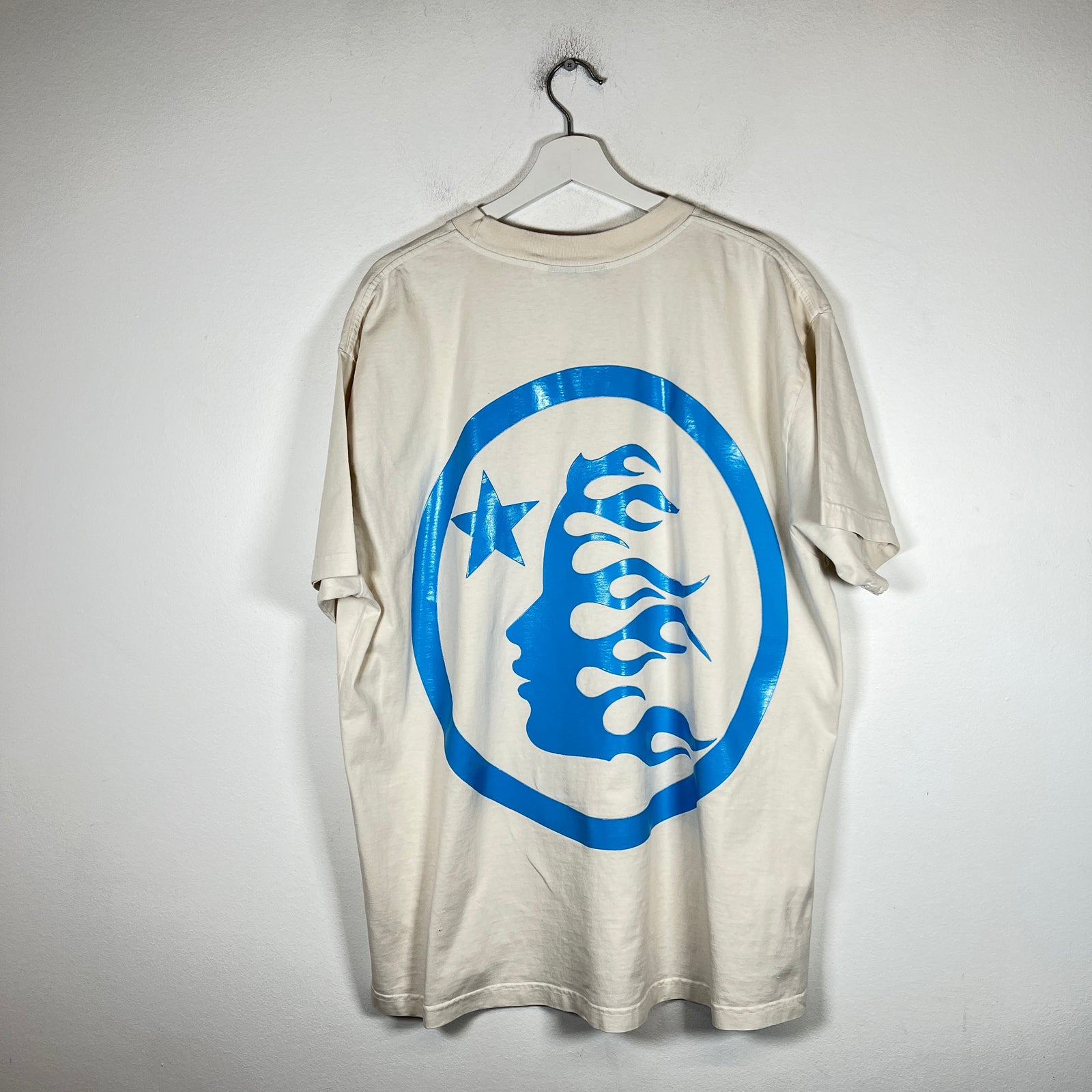 Hellstar Blue/Cream Logo T-shirt Size XL