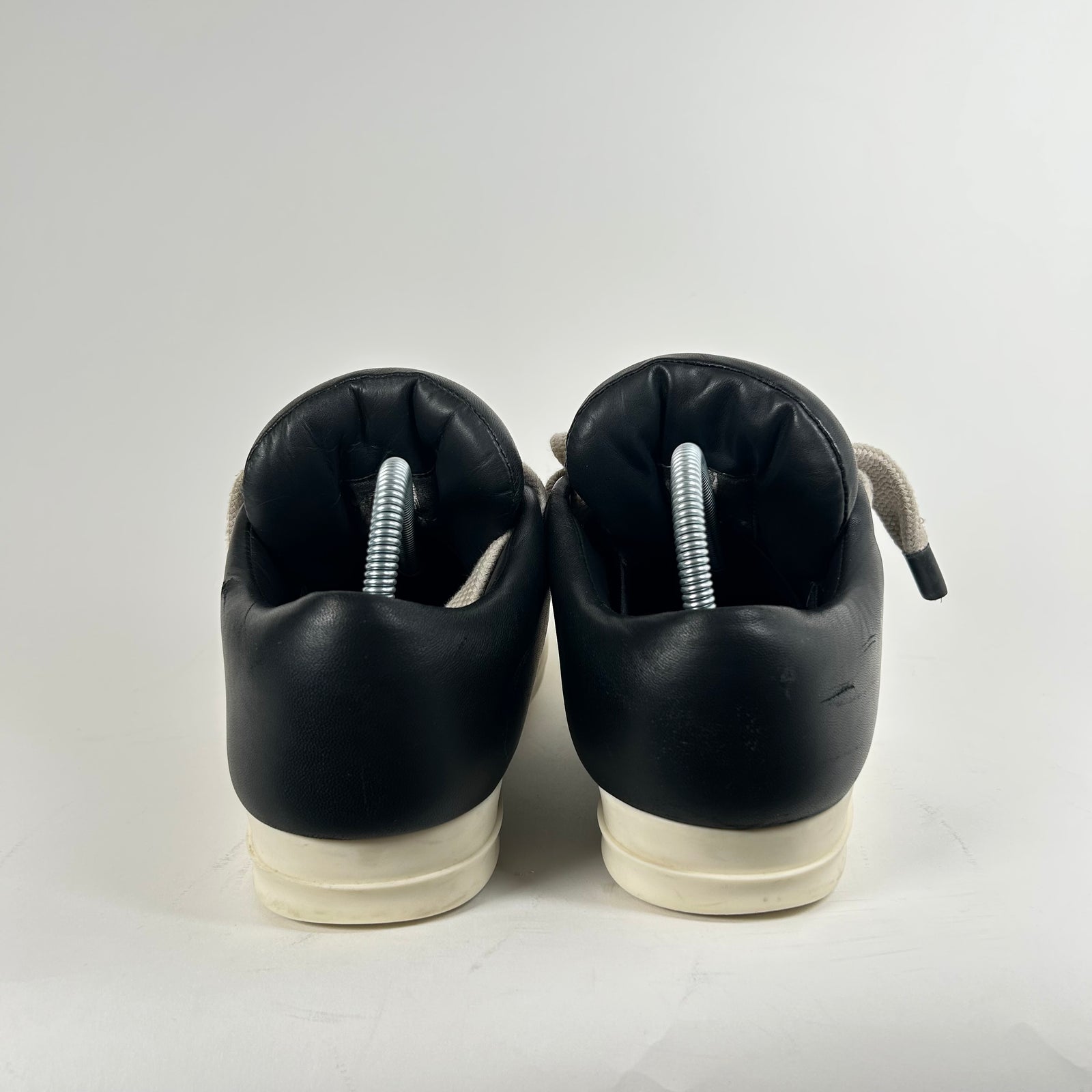 Rick Owens Black Jumbo Lace Puffer Ramones Size 41