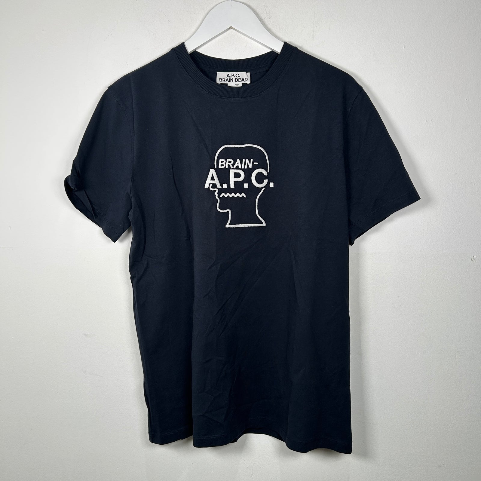 A.P.C x Brain Dead Embroidered T-Shirt Size M