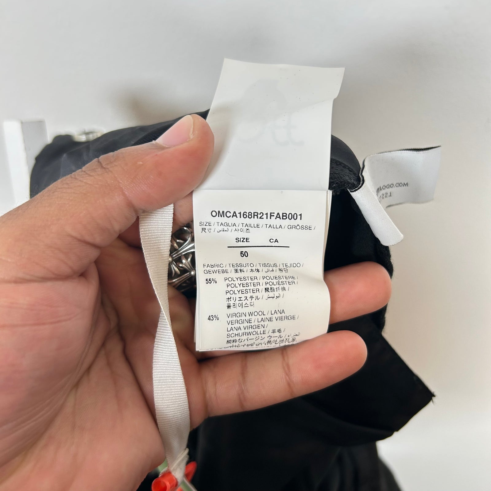 Off-White Black Tuxedo Tailored Pants Size 33
