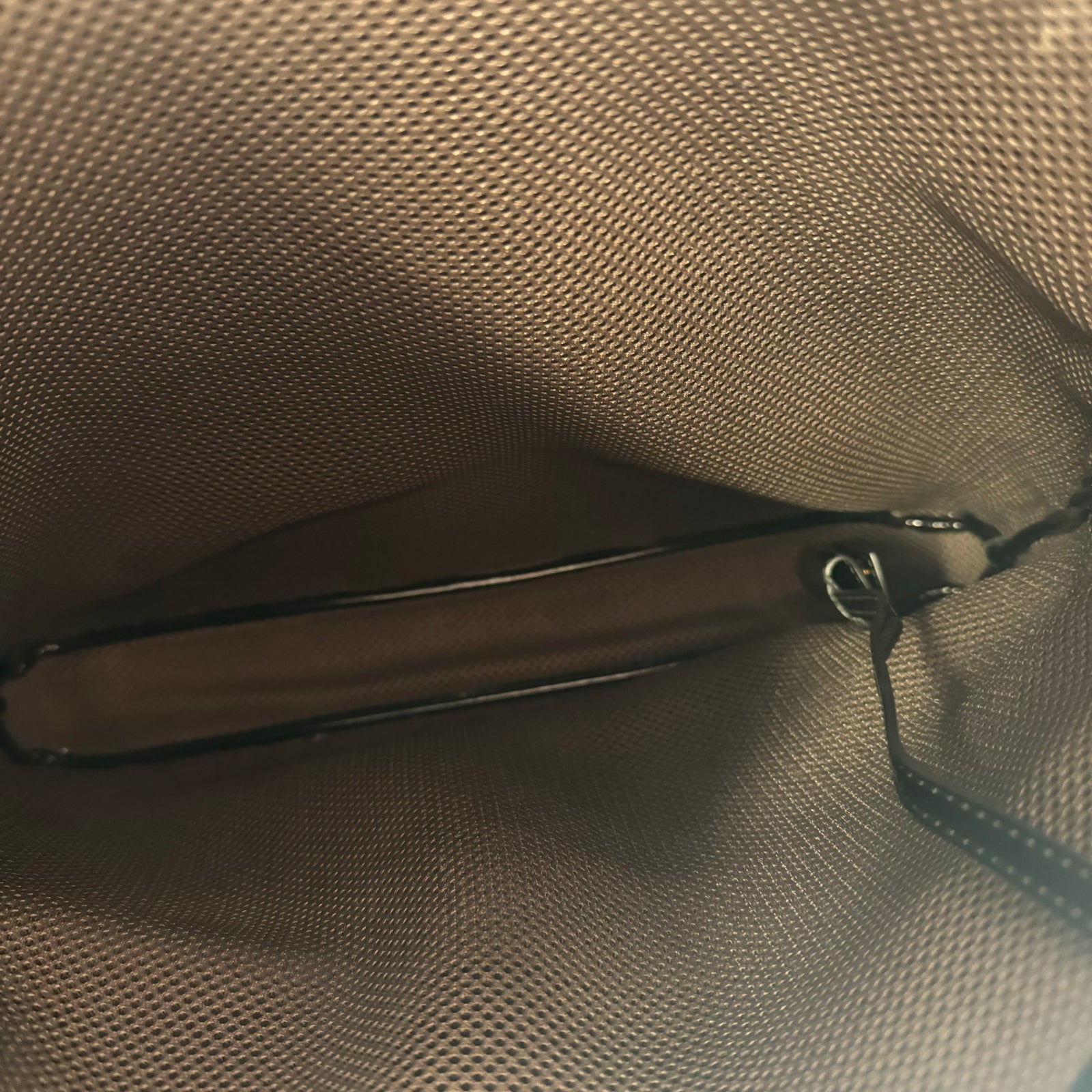 Fendi Black FF Embossed Patent Leather Shopper Tote