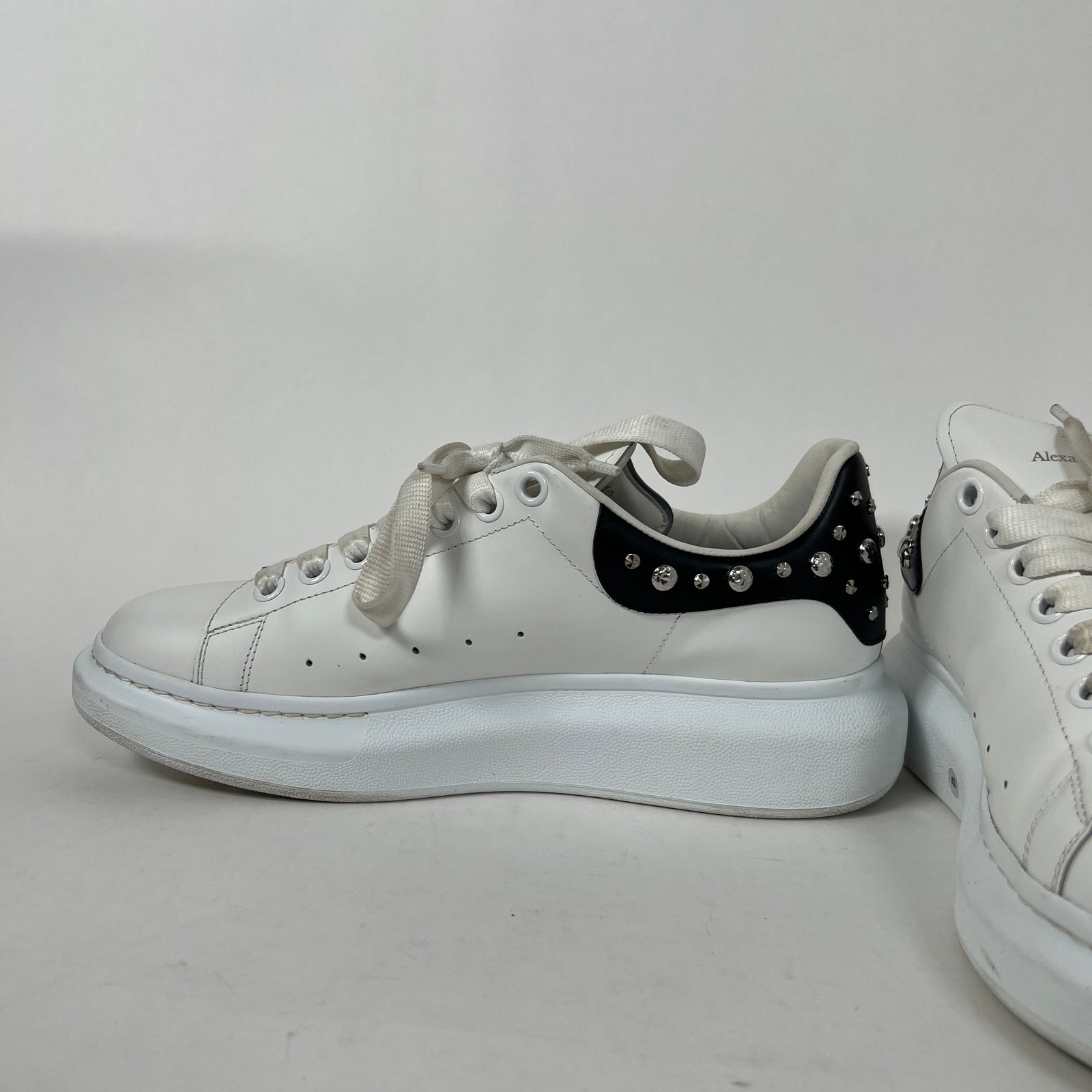 Alexander Mcqueen Stud B/W Sneaker Size 9