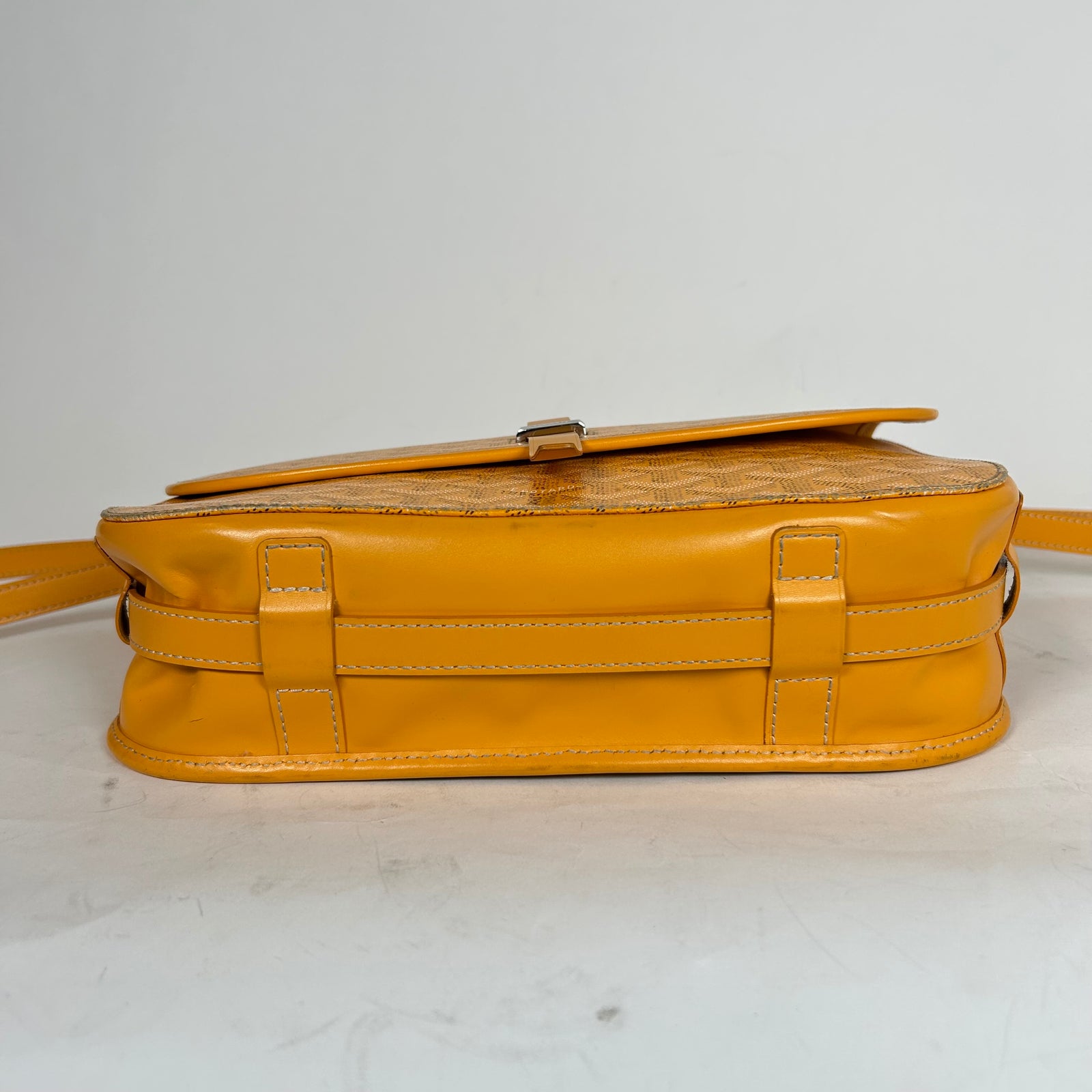 Goyard Yellow Belvedere PM Shoulder Bag
