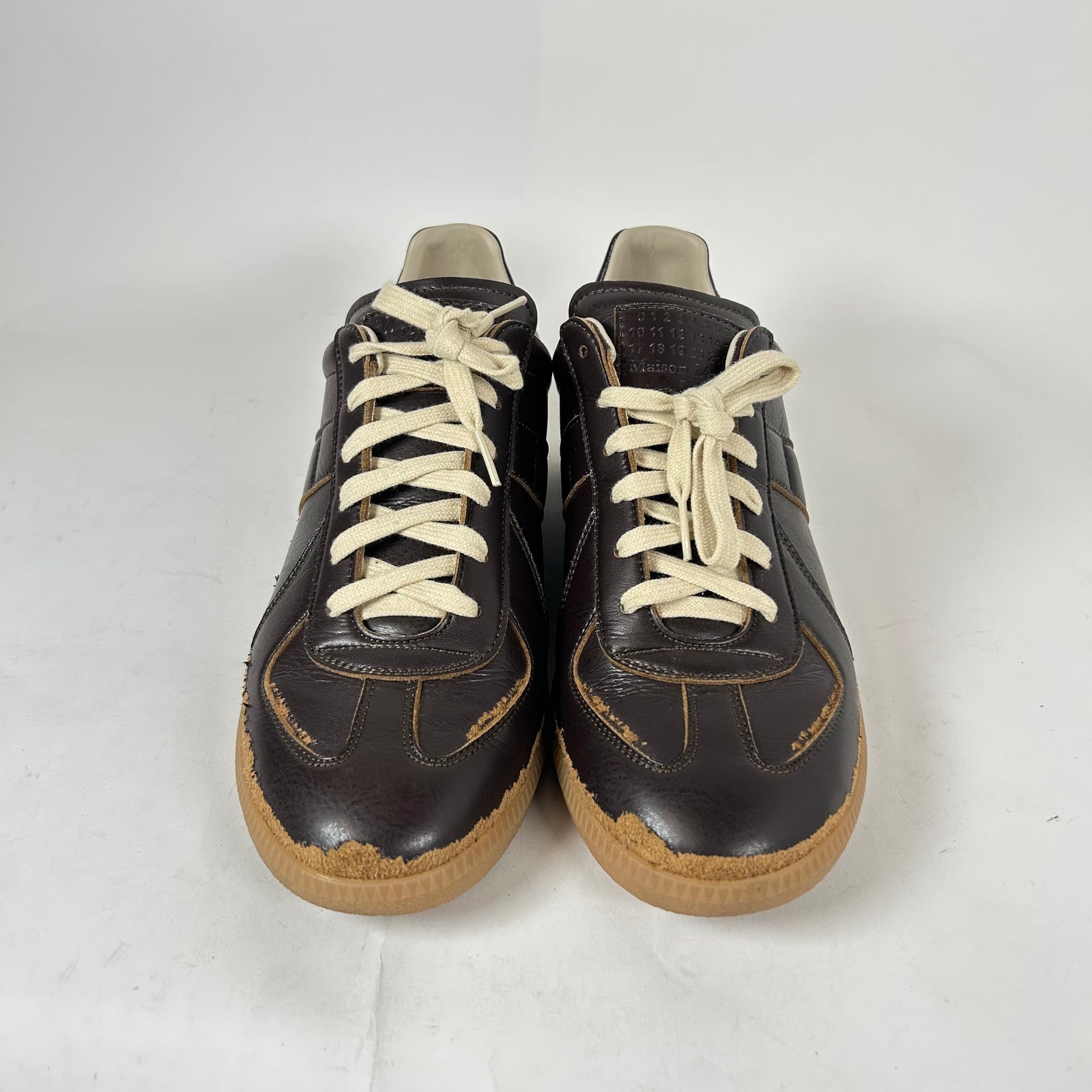 Maison Margiela Dark Brown Distressed Gats Size 42
