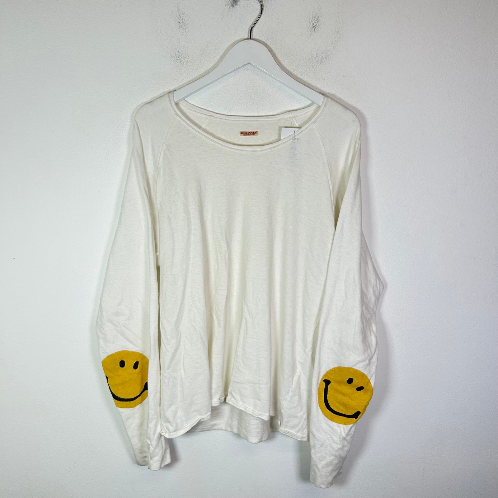Kapital White Smiley Face Longsleeve