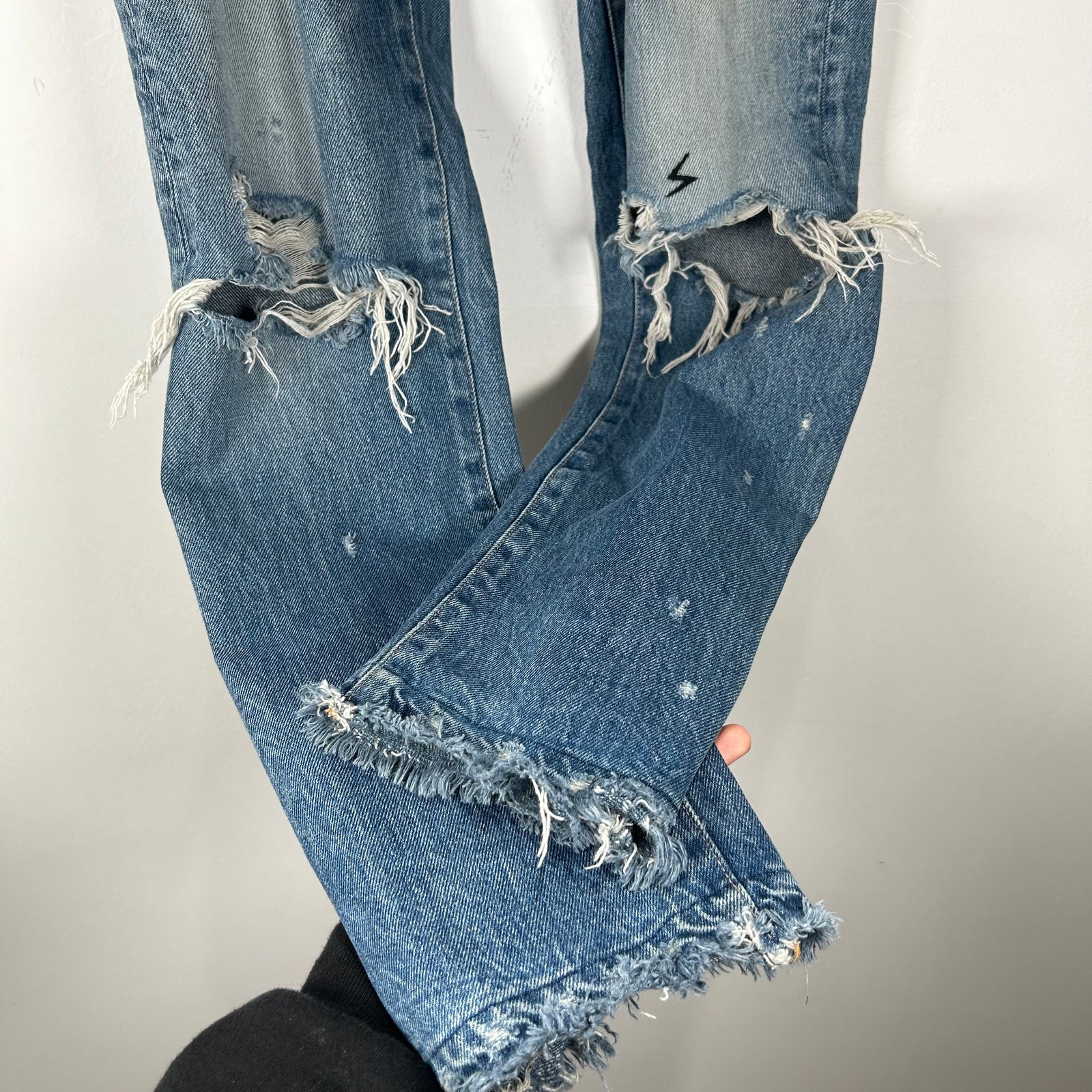 Undercover SS05 'But Beautiful' Graffiti Patch Denim Size 3