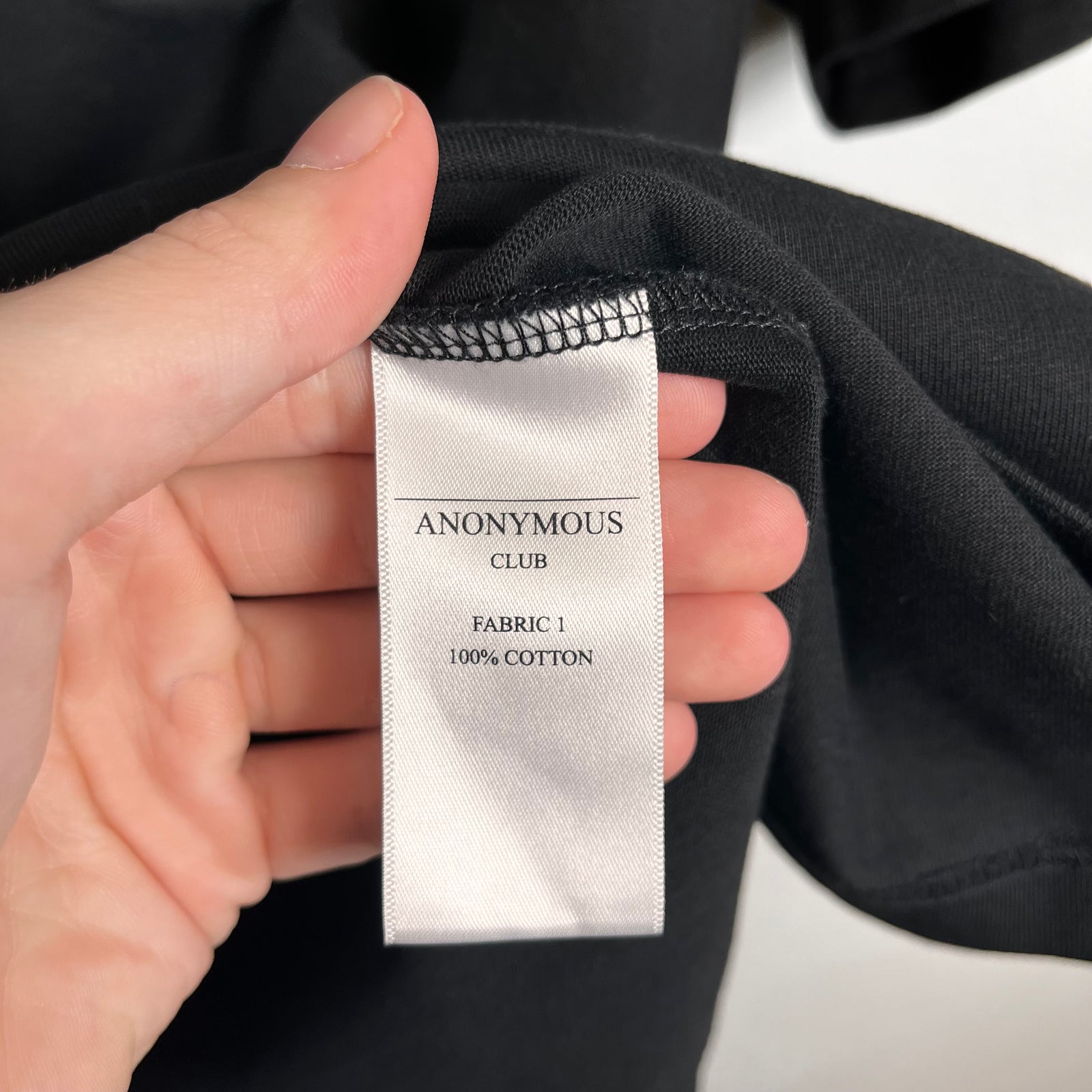 Anonymous Club Black Couture Tee Size S