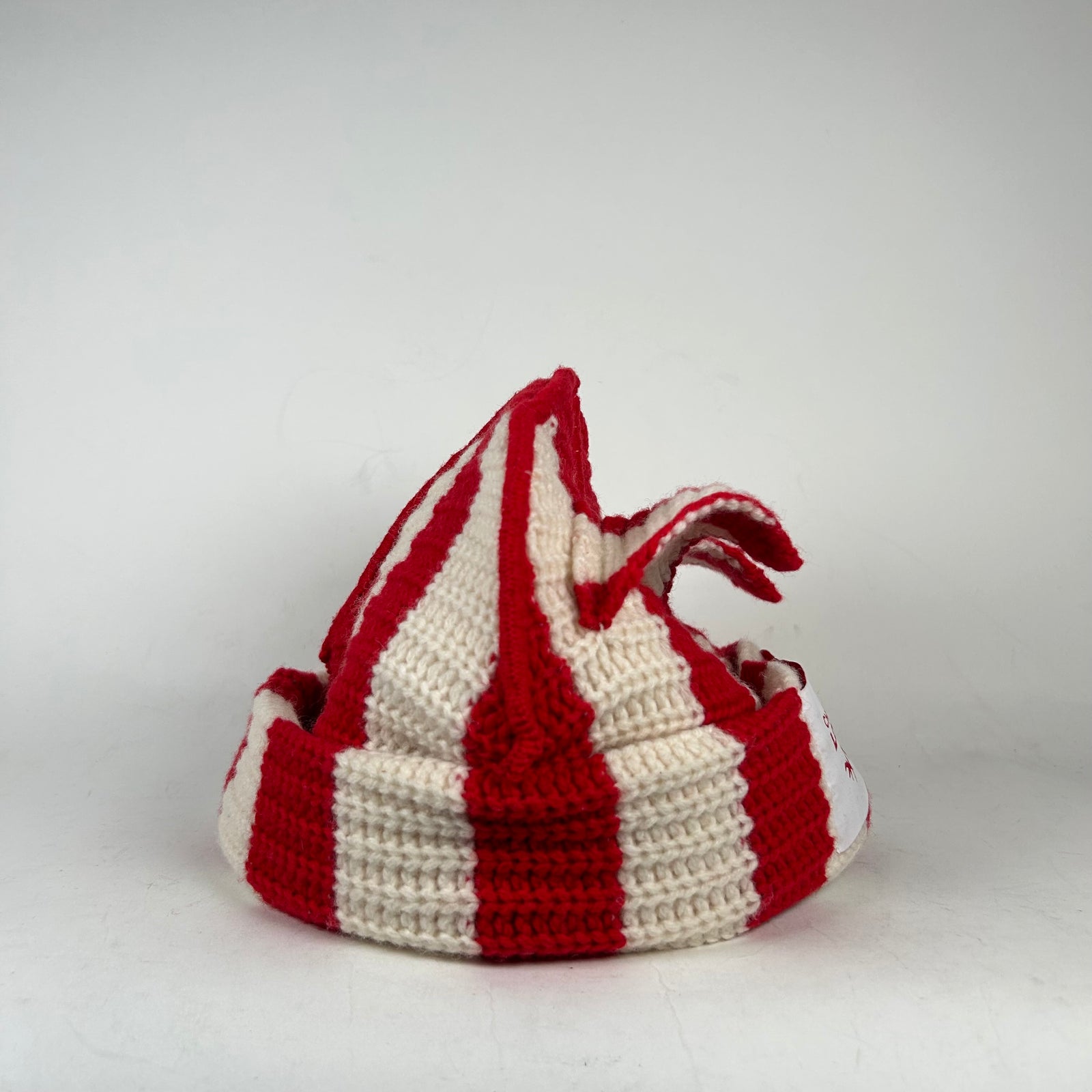 Charles Jeffrey Loverboy Red Striped Ears Beanie