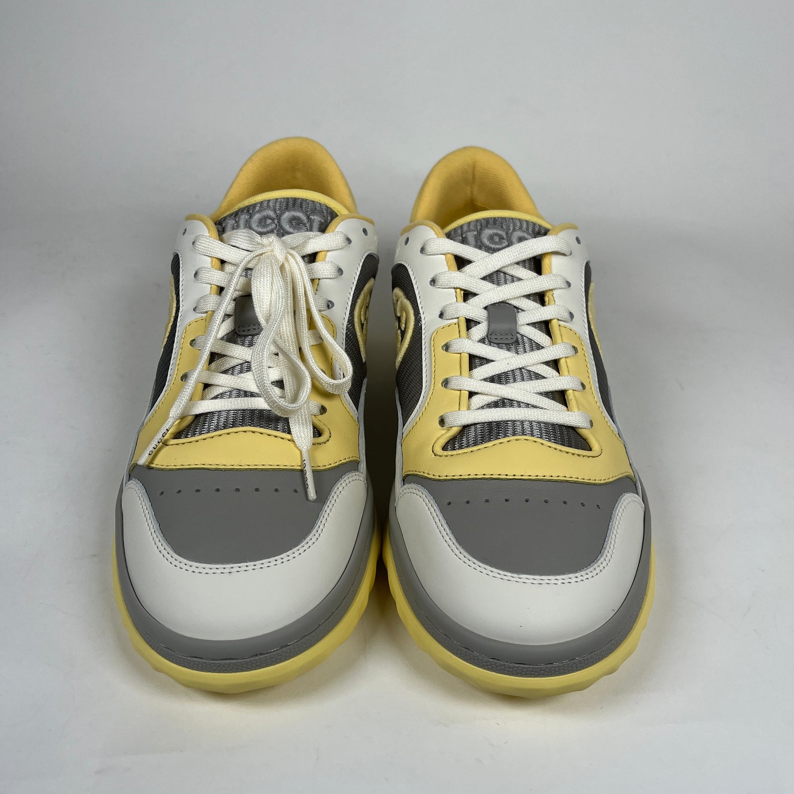 Gucci Mac80 Yellow Leather Sneakers Size 39.5