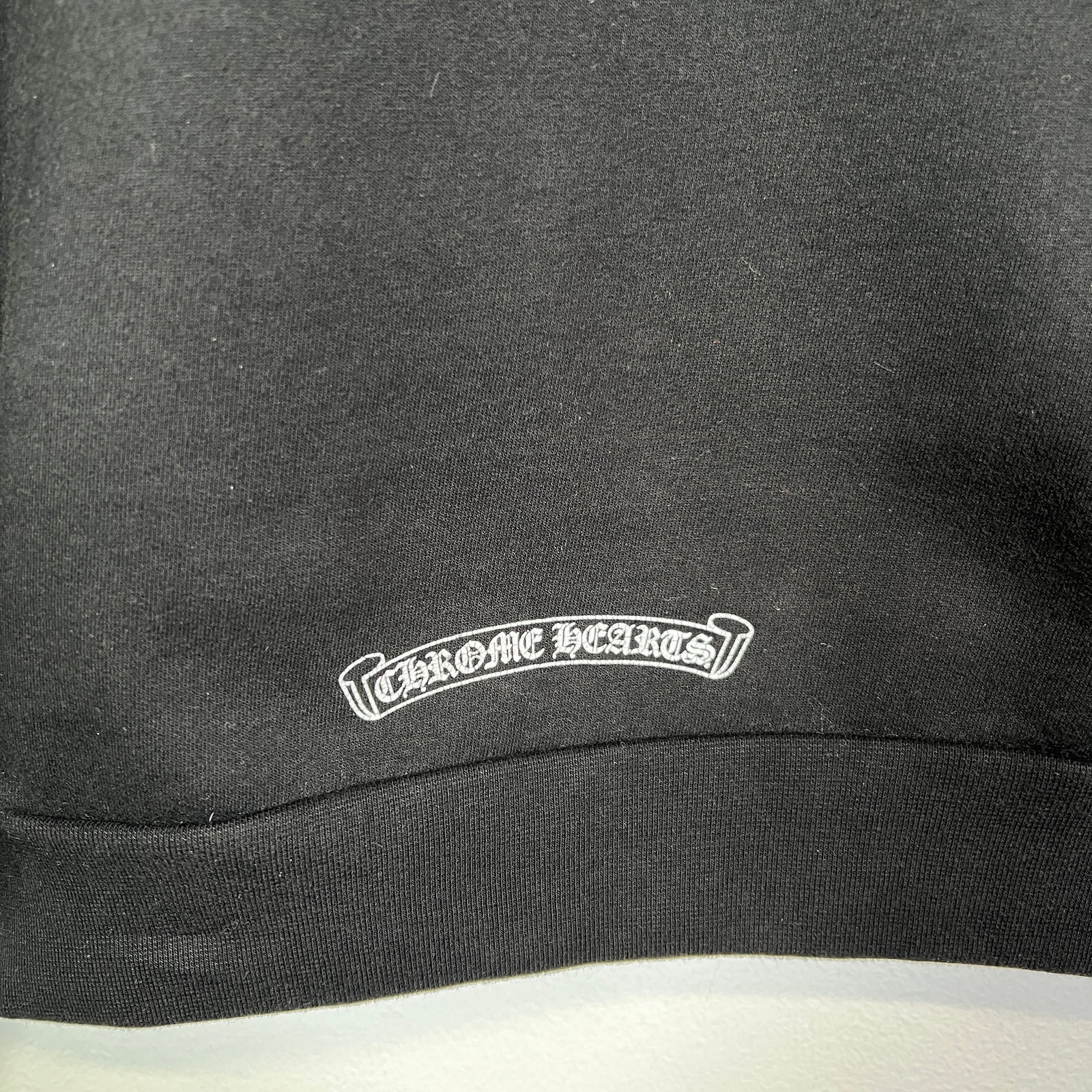 Chrome Hearts Black Vertical Logo Hoodie Size L