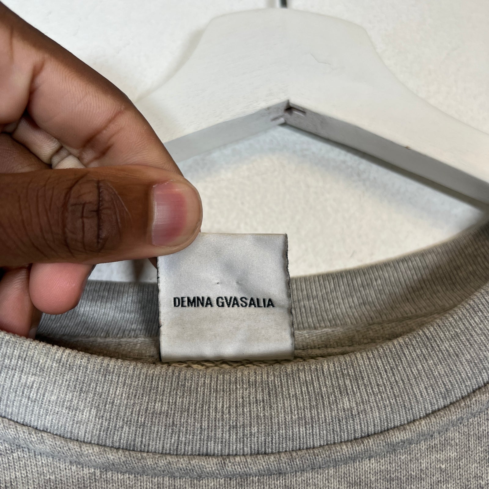 Vetements SS16 Grey Champion Logo Crewneck Size M