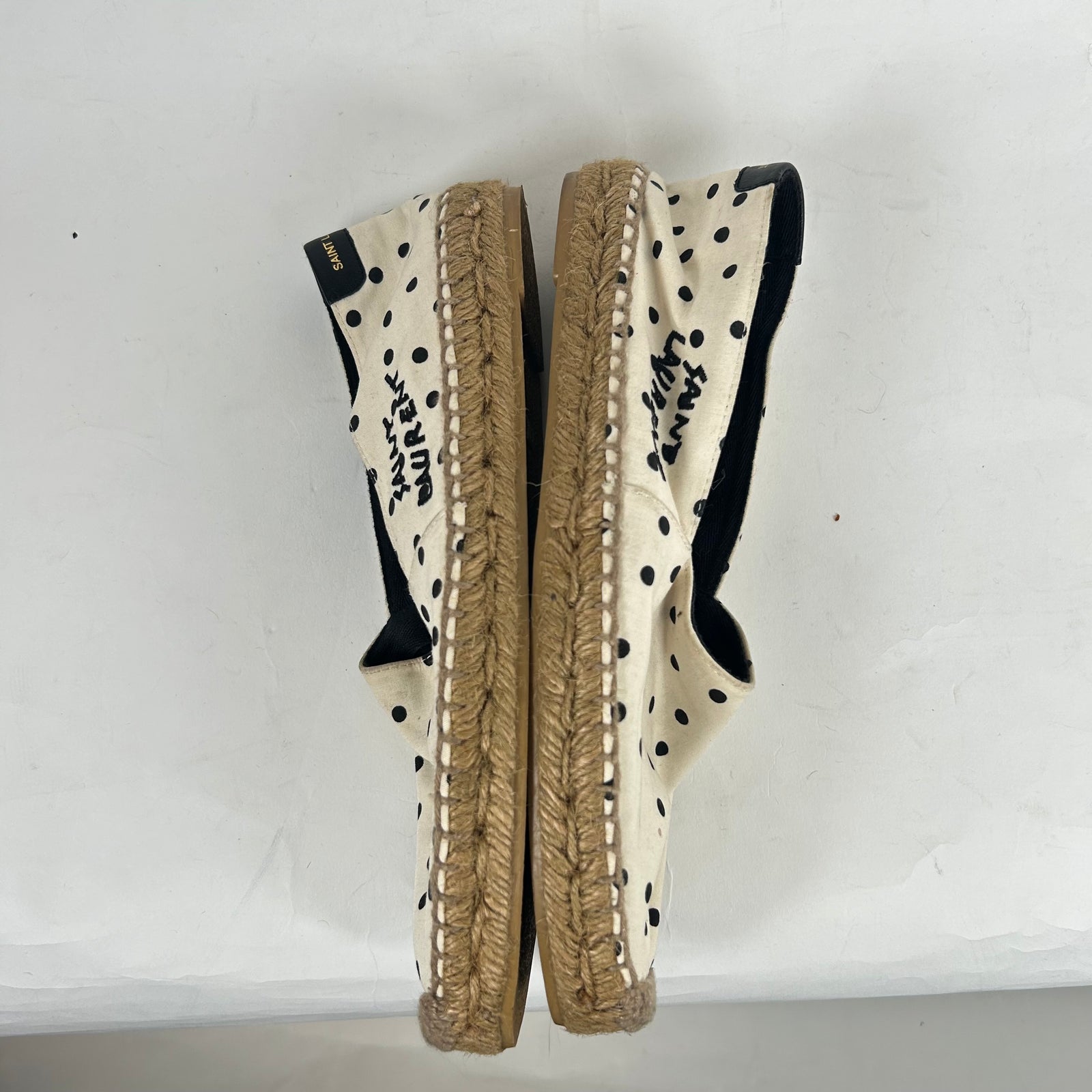 Saint Laurent Polka Dot Espadrilles Size 37.5