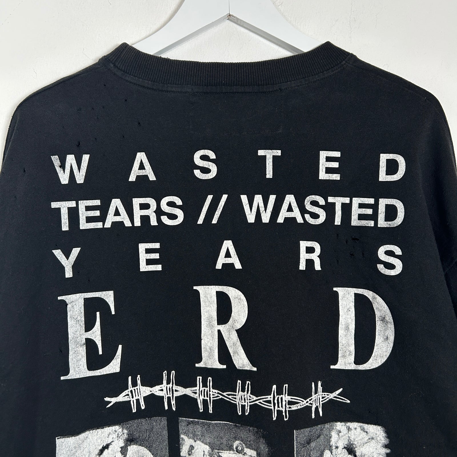 Enfant Riches Deprimes SS117 'Wasted Tears/Years' Cropped T-Shirt Size S