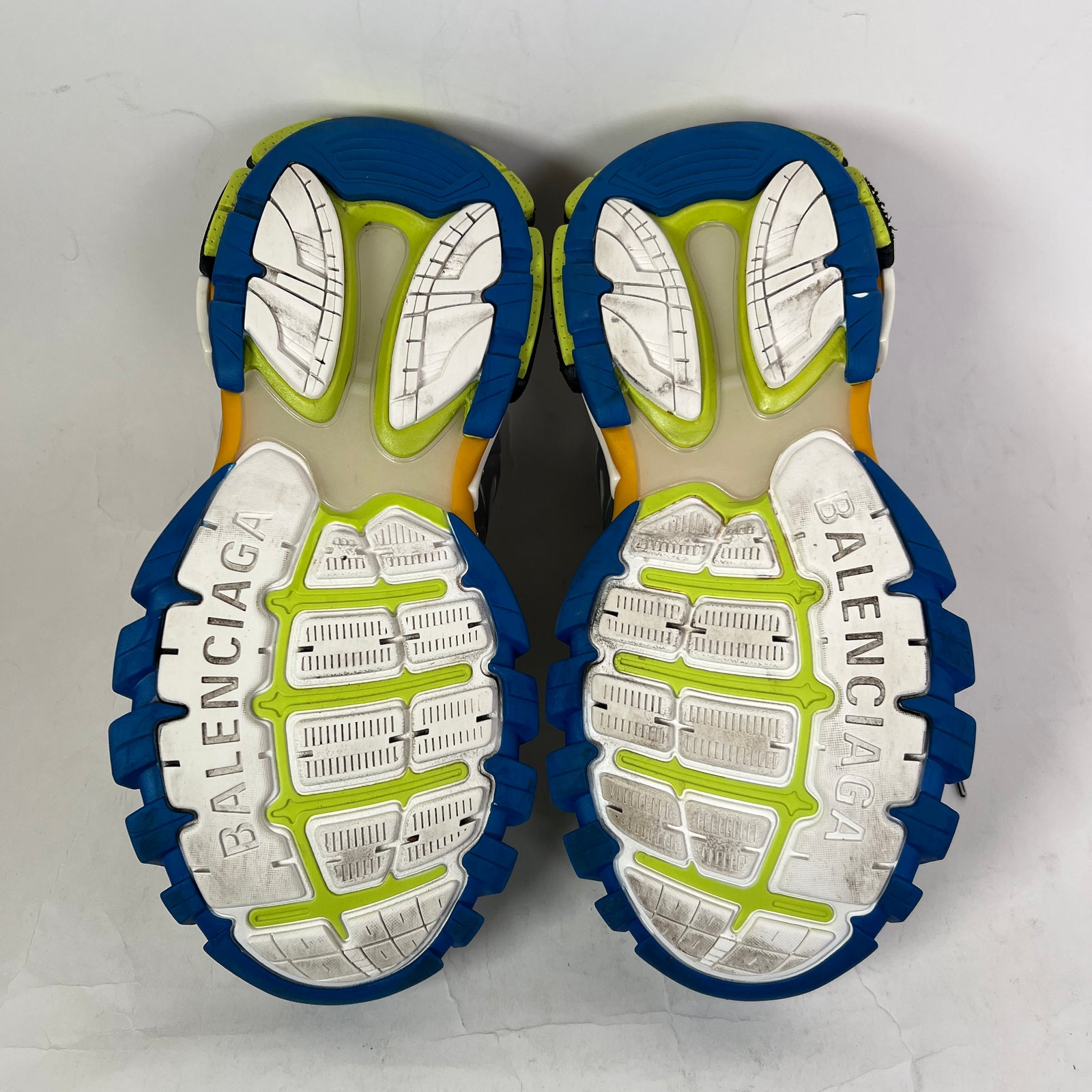Balenciaga Metallic Silver Multicolor Track Sneaker