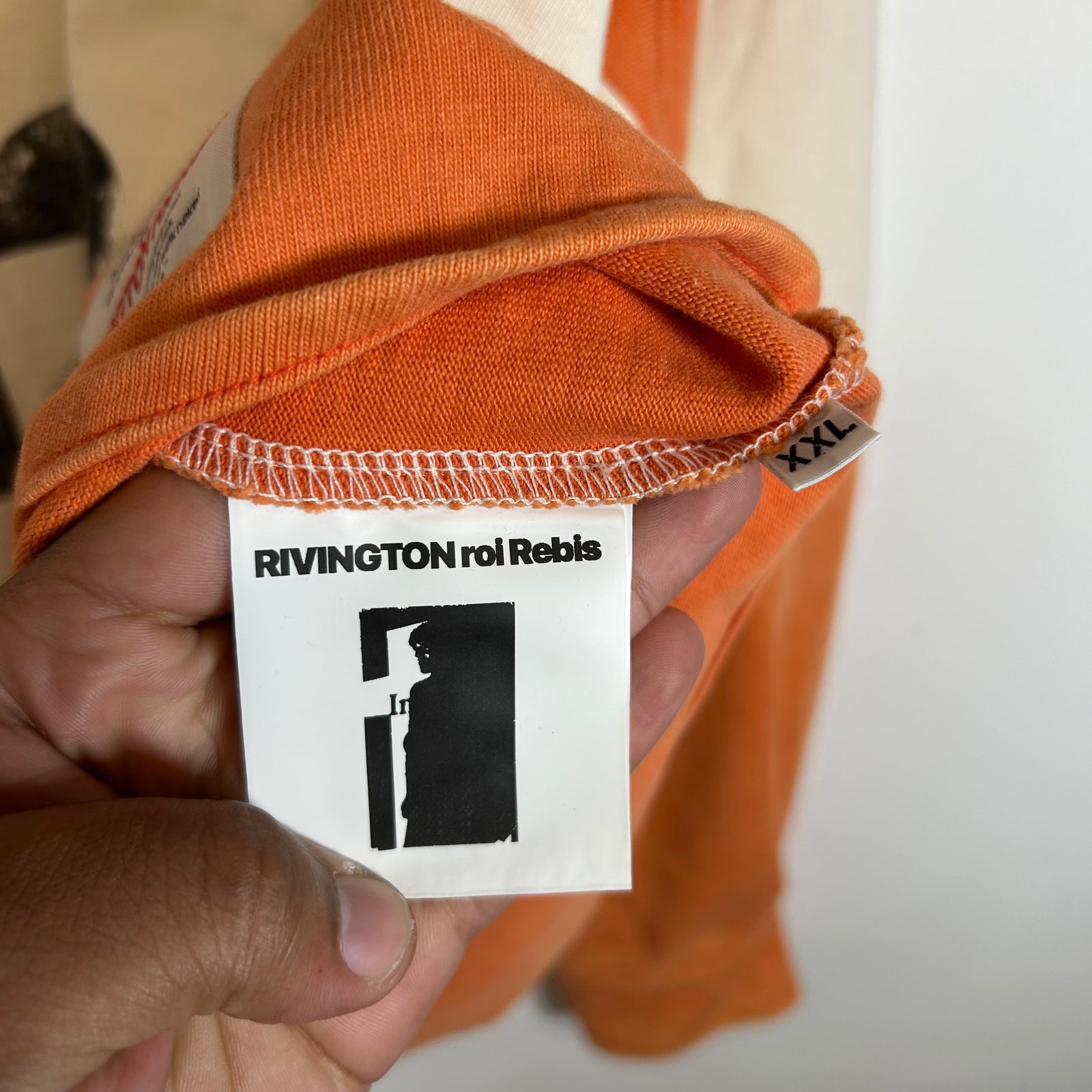 Rivington Roi Rebis Orange 'Til Death Do Us Part' Rugby Shirt Size XXL
