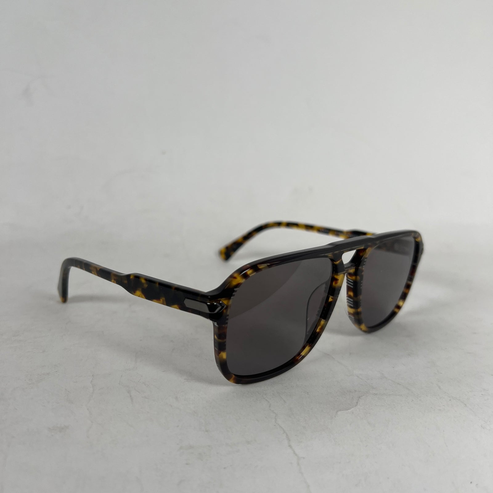 John Varvatos Striped Tortoise Sunglasses