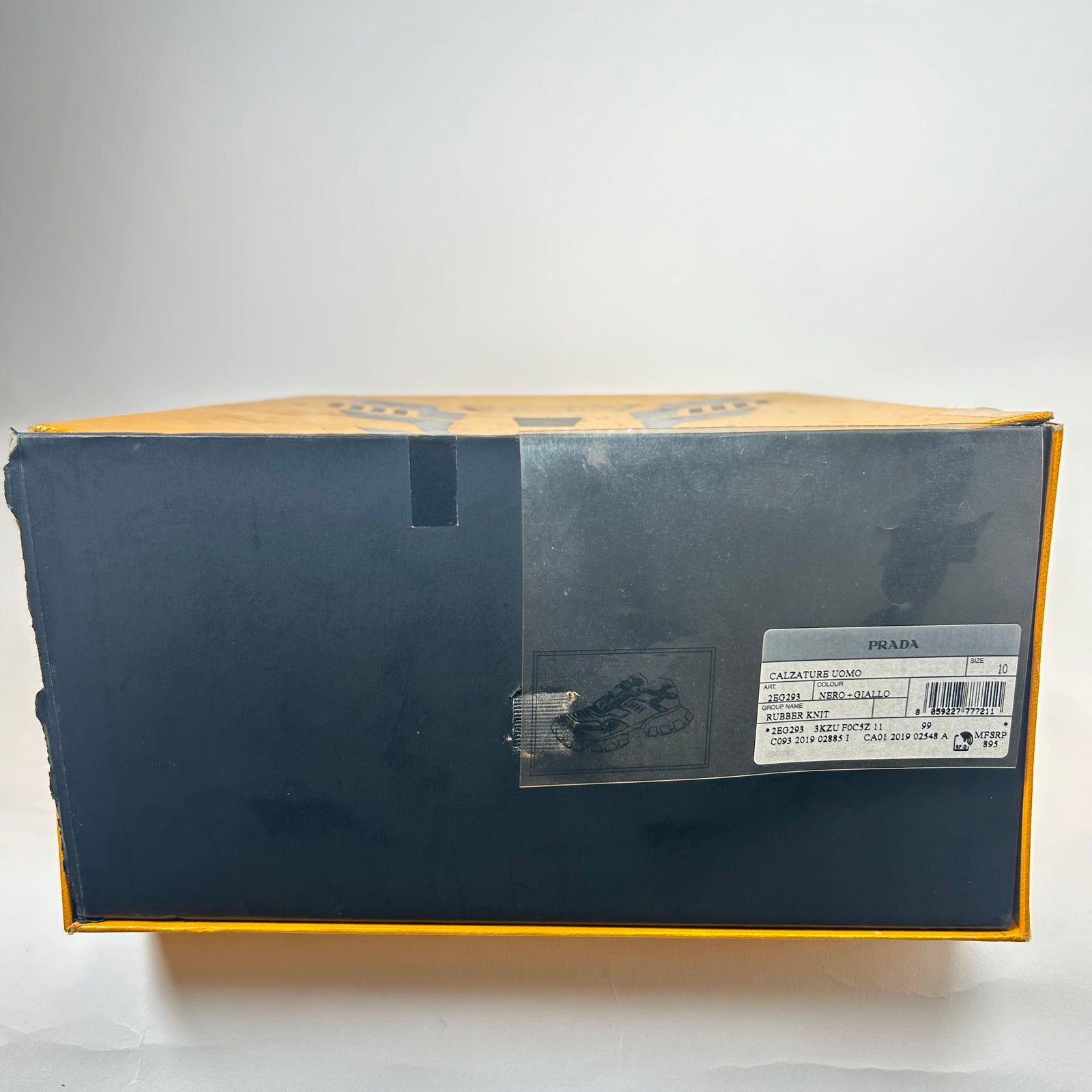 Prada Yellow/Black Cloudburst Size 11