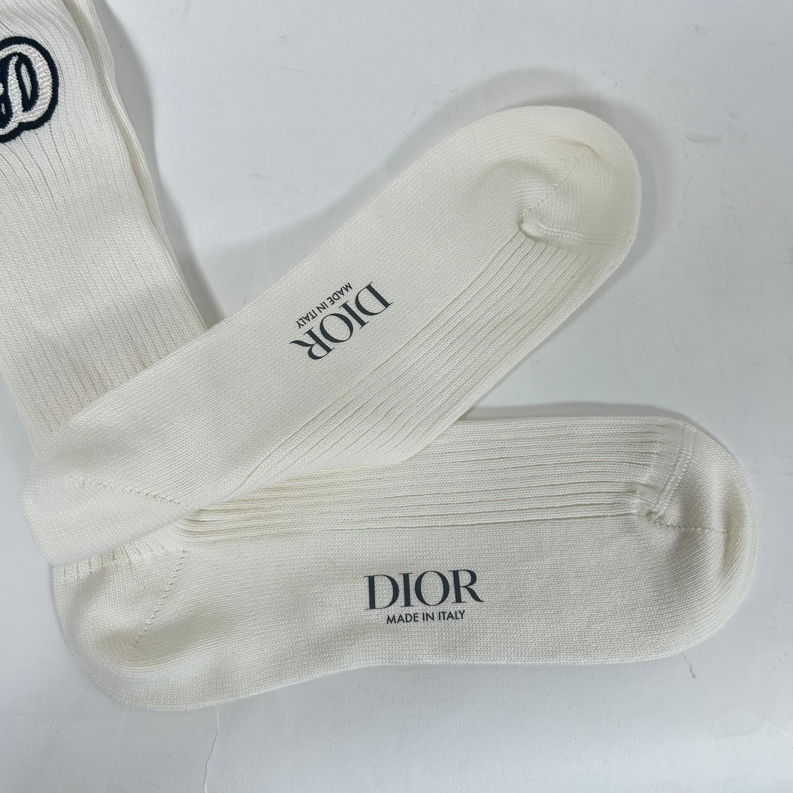 Dior Cream CD Socks Size L