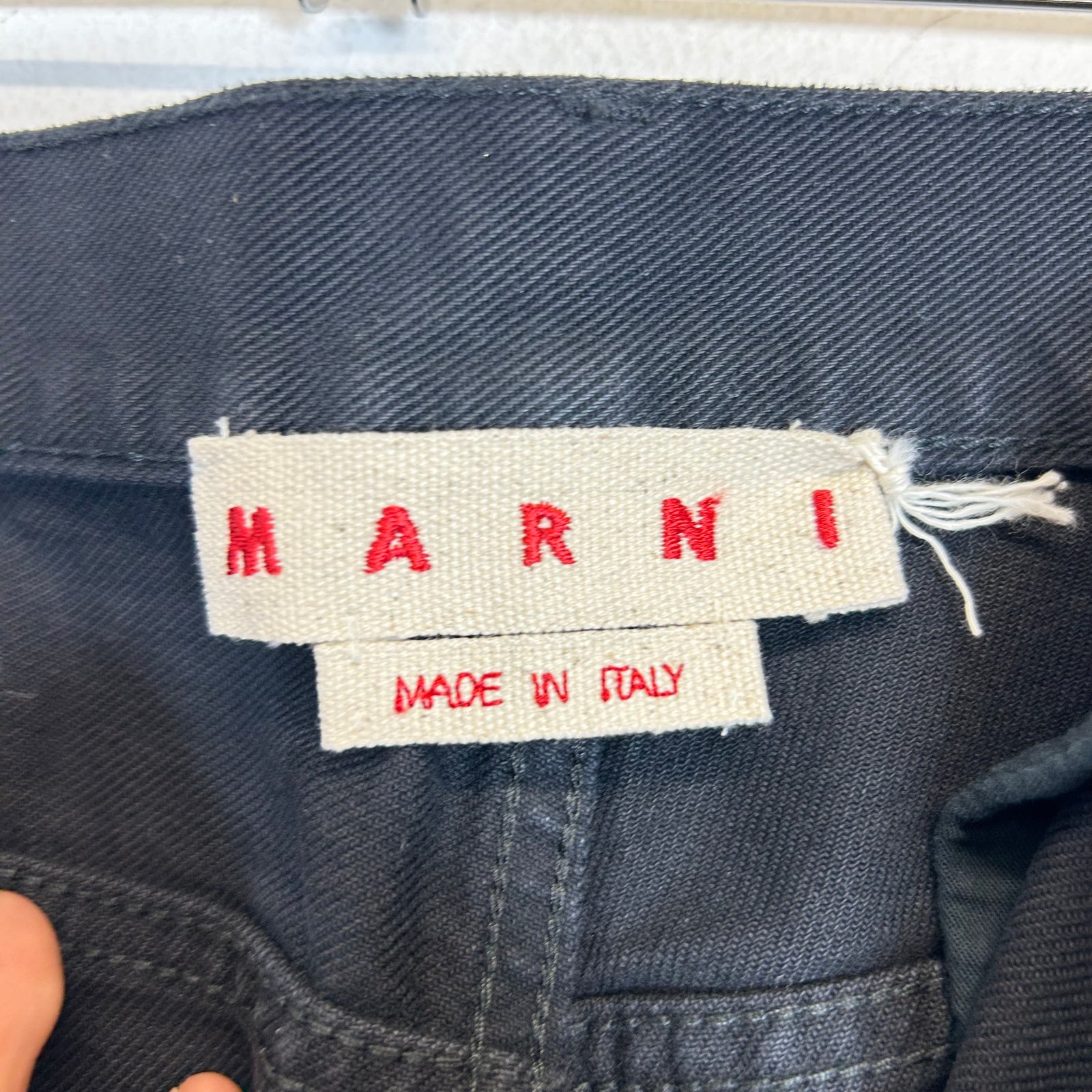 Marni Black Mohair Patchwork Denim Jeans Size 34