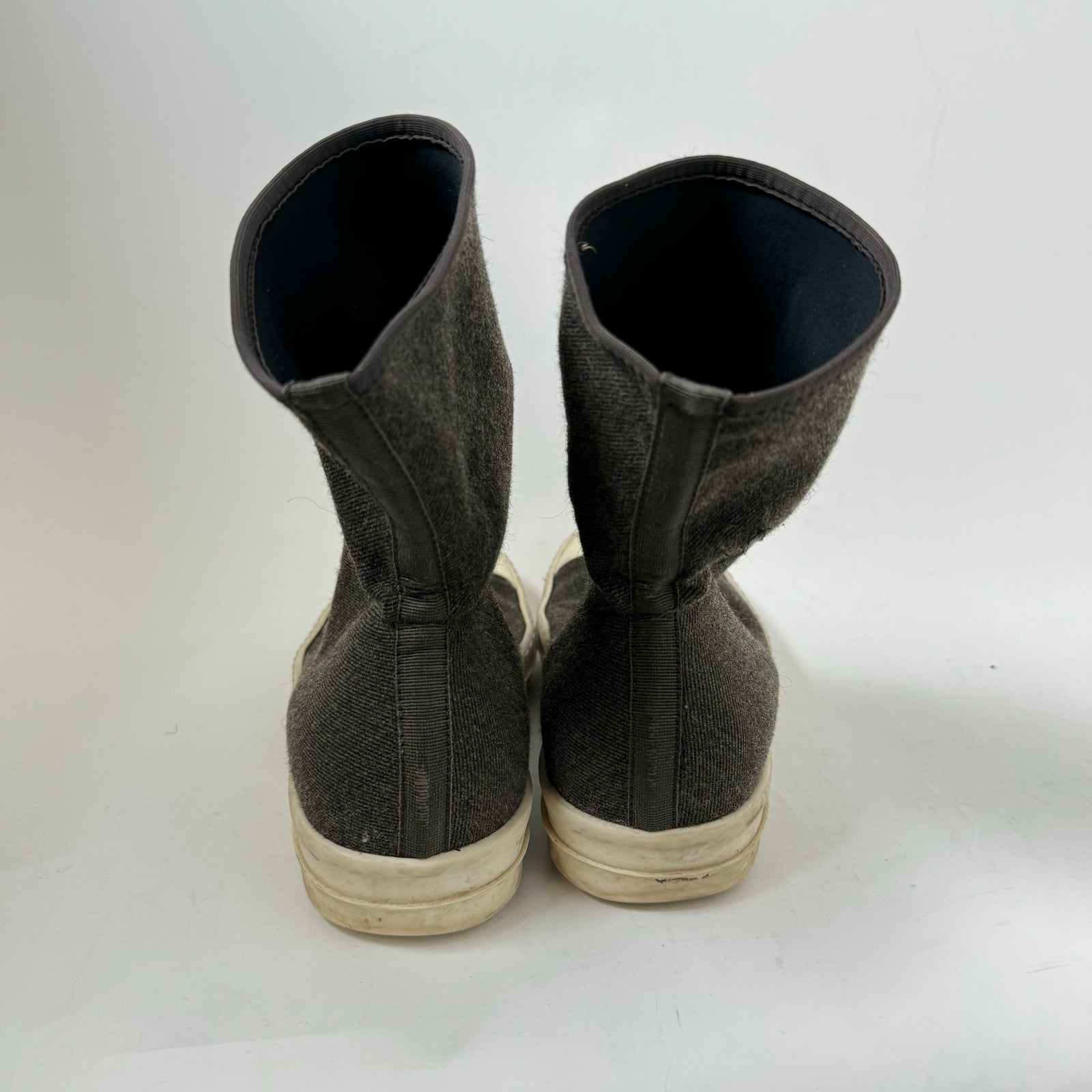 Rick Owens Drkshdw Brown Scuba Sock Ramones Size 40