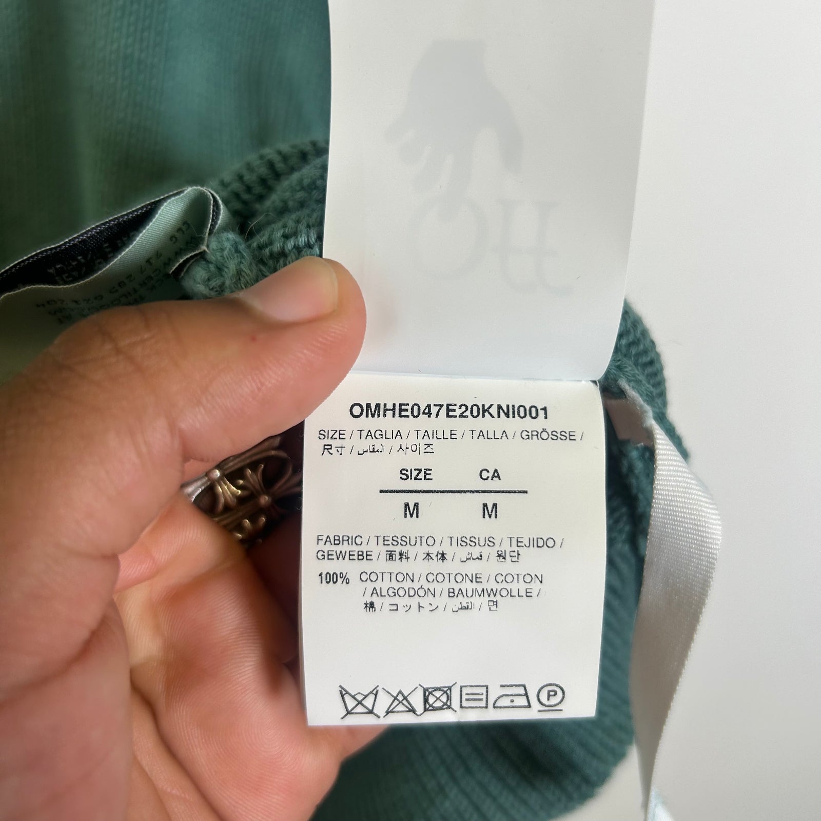 Off-White Rib Knit Tye Dye Sweater