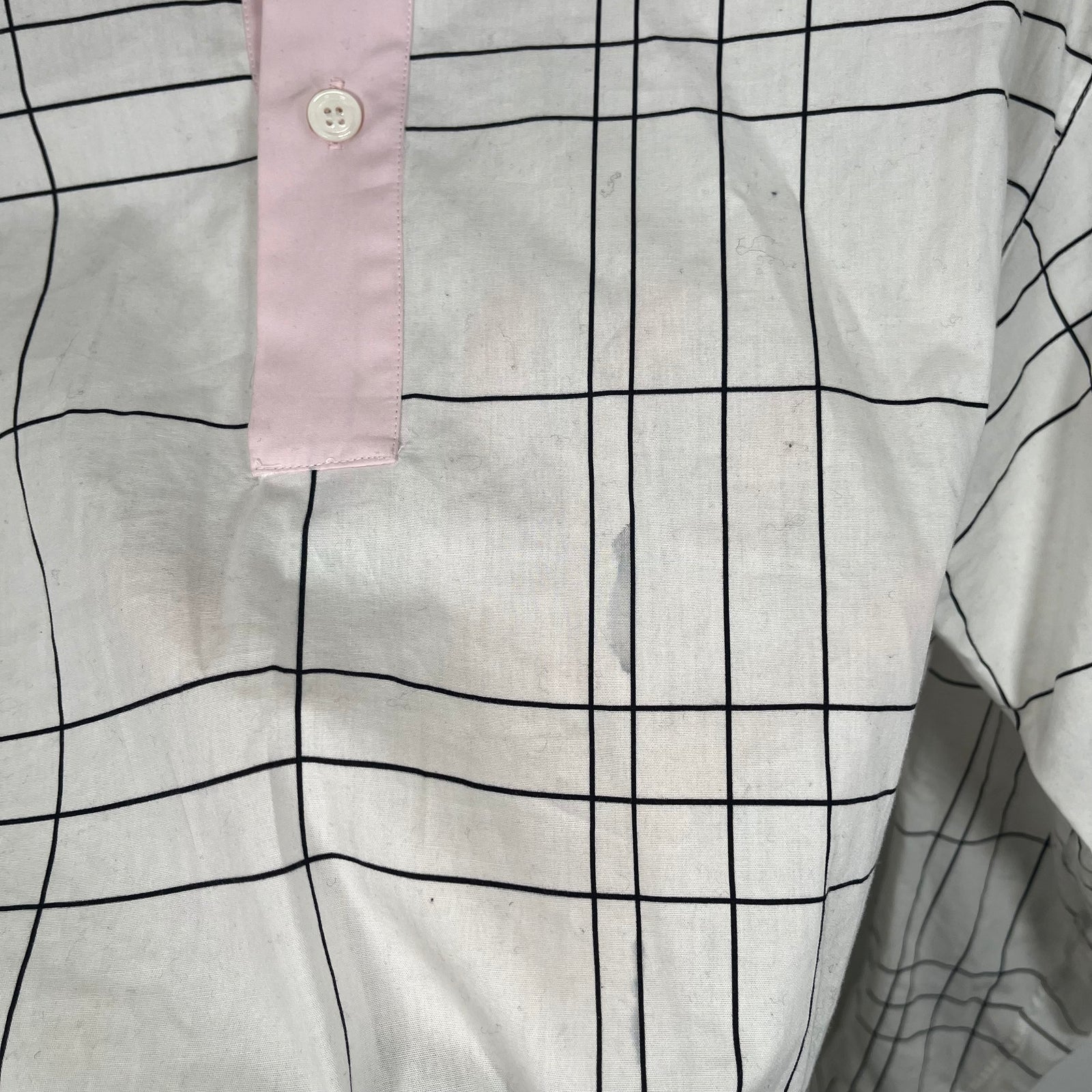 Marni Double Collar Striped Button-Up Shirts Size S