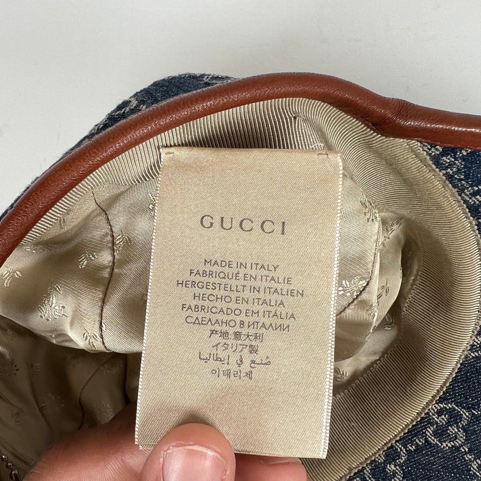 Gucci GG Denim Baseball Cap