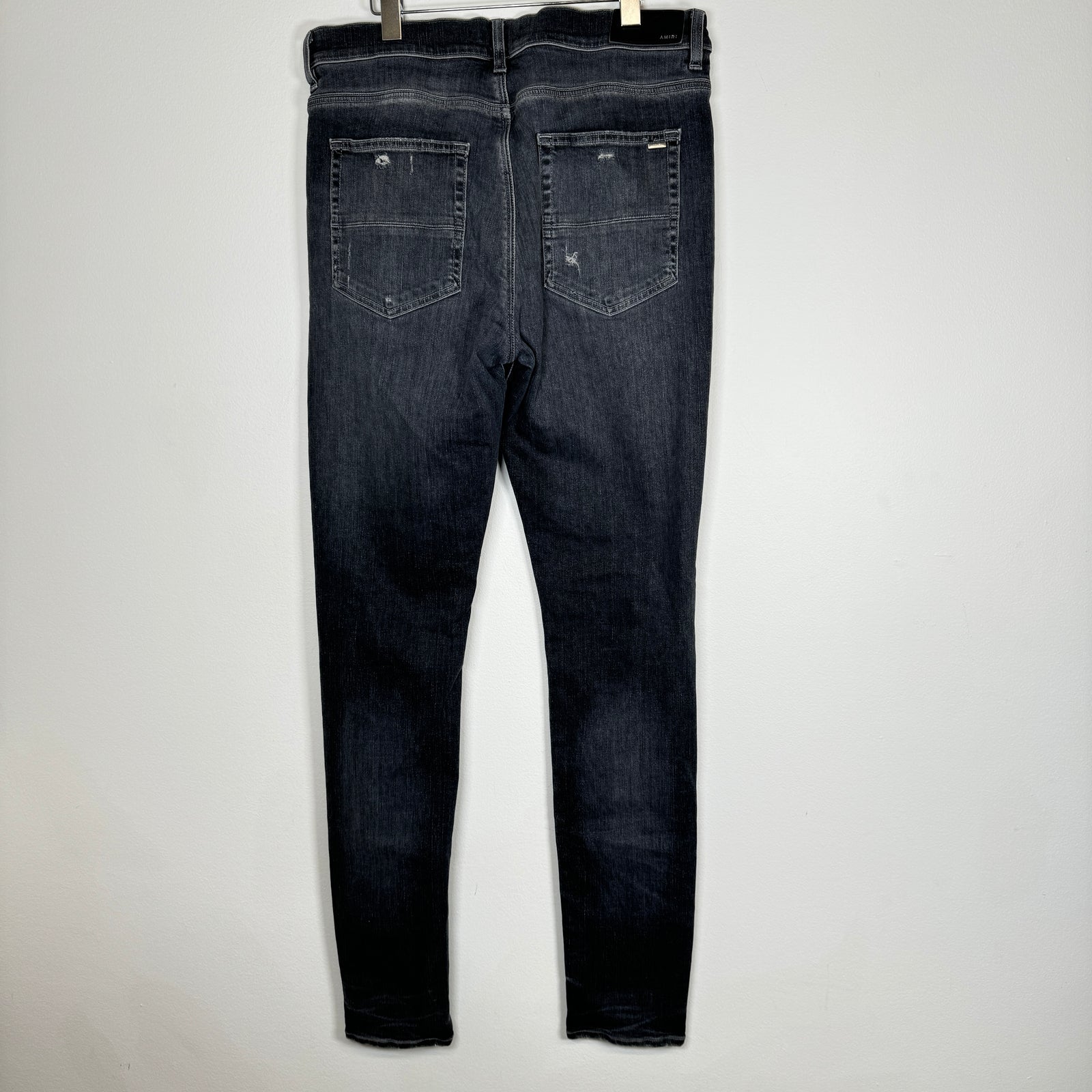 Amiri Black Bandana Thrasher Jeans Size 36